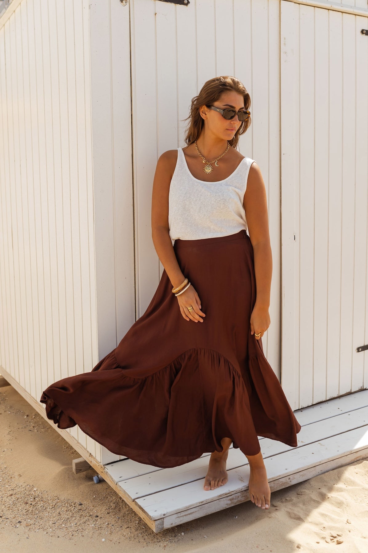 Brown Manhattan Skirt