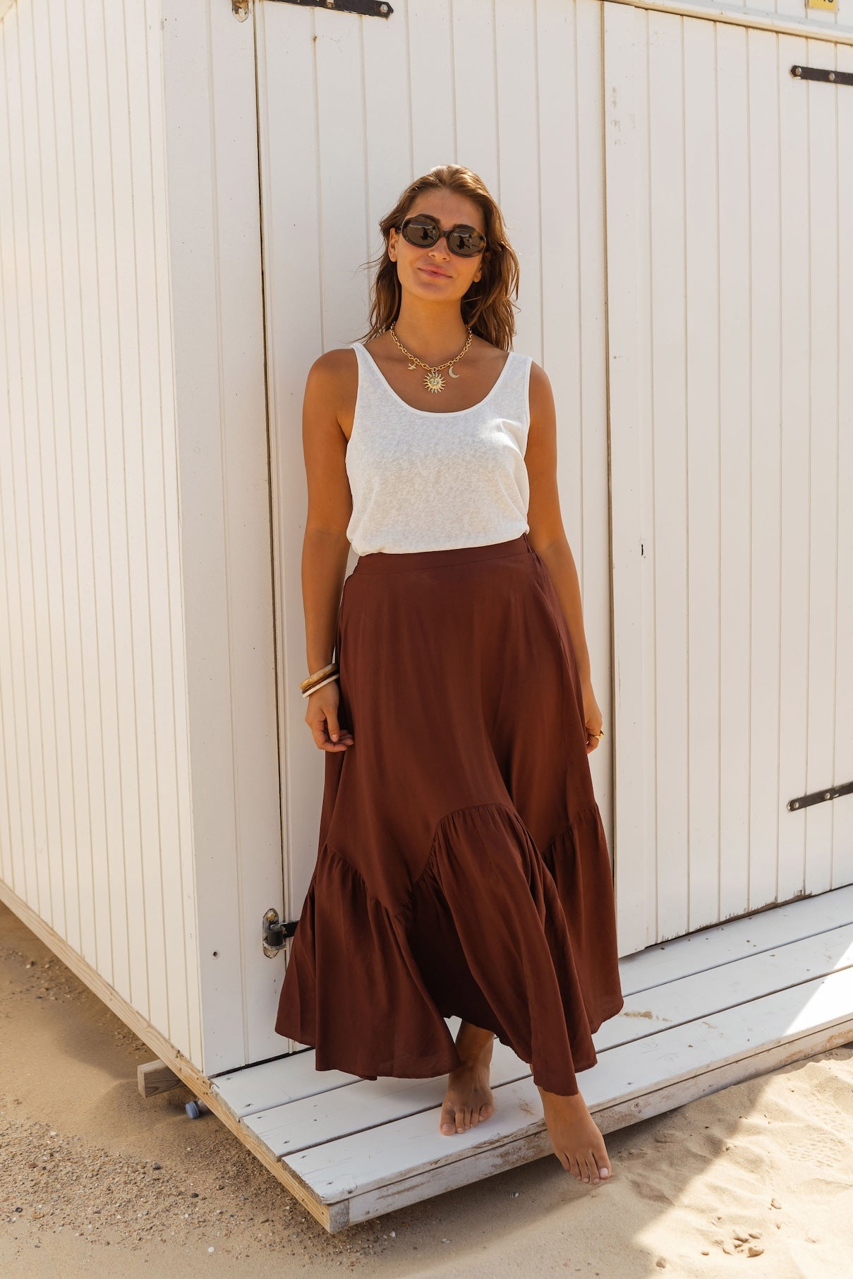 Brown Manhattan Skirt