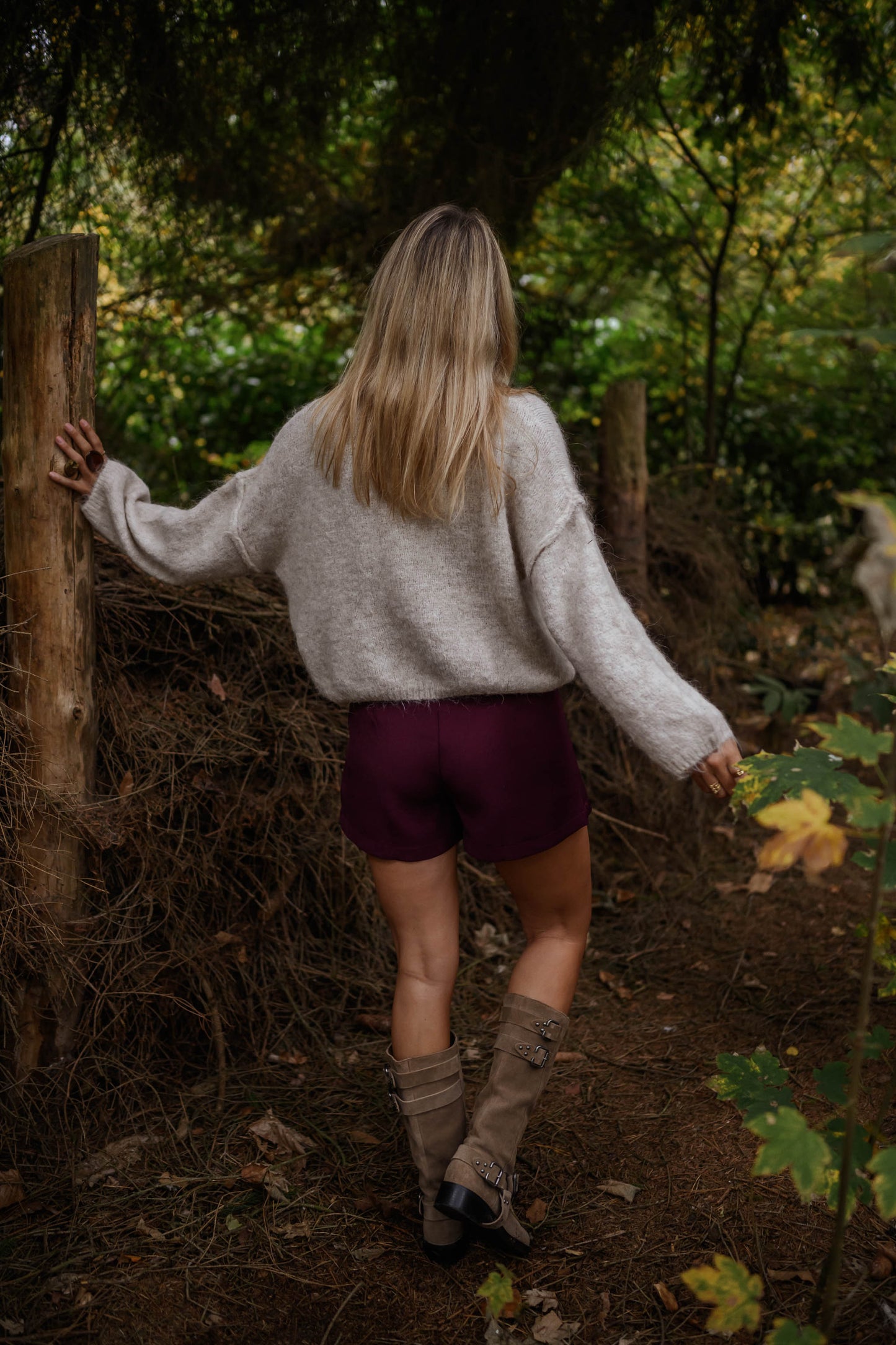 Burgundy Alonsa Skort