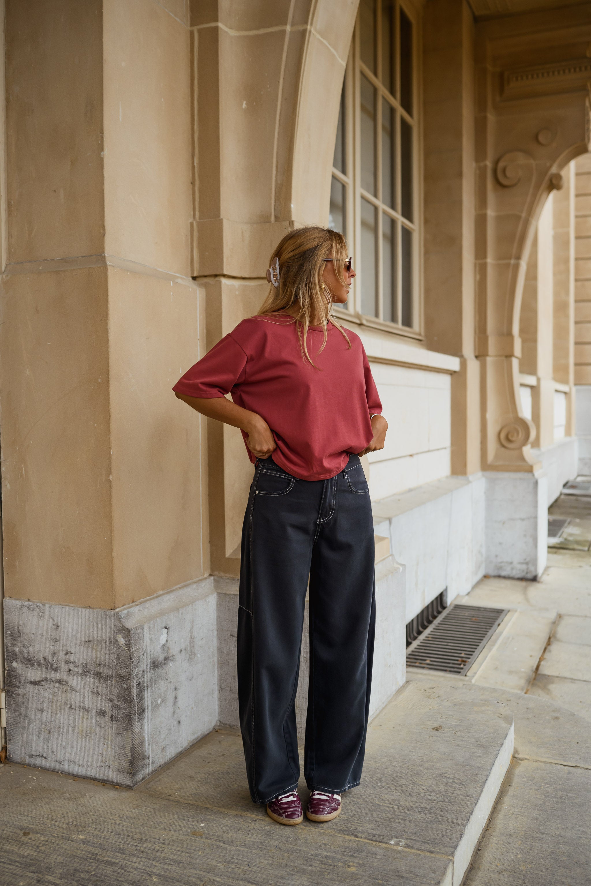 Burgundy Avery T-shirt