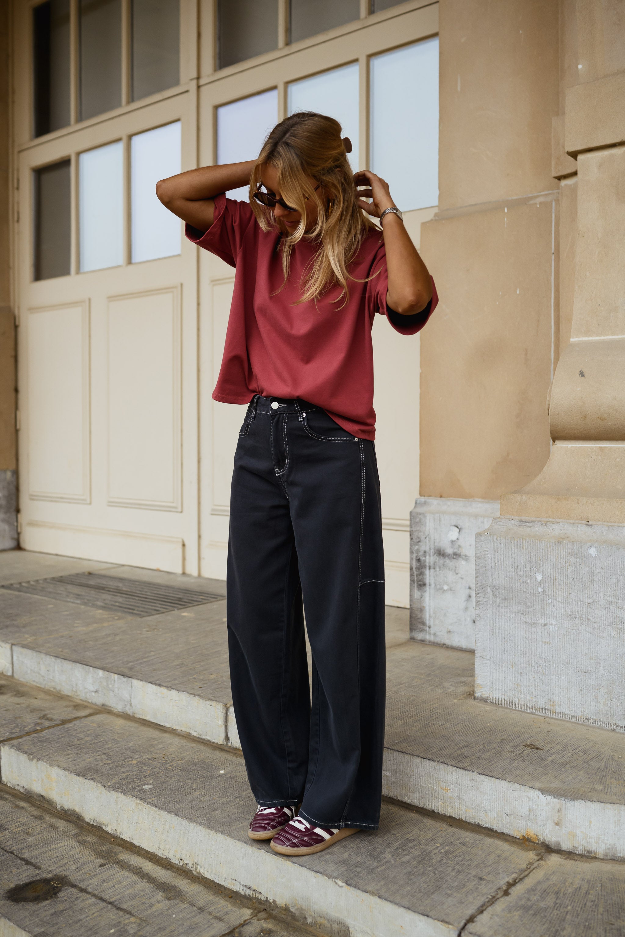 Burgundy Avery T-shirt