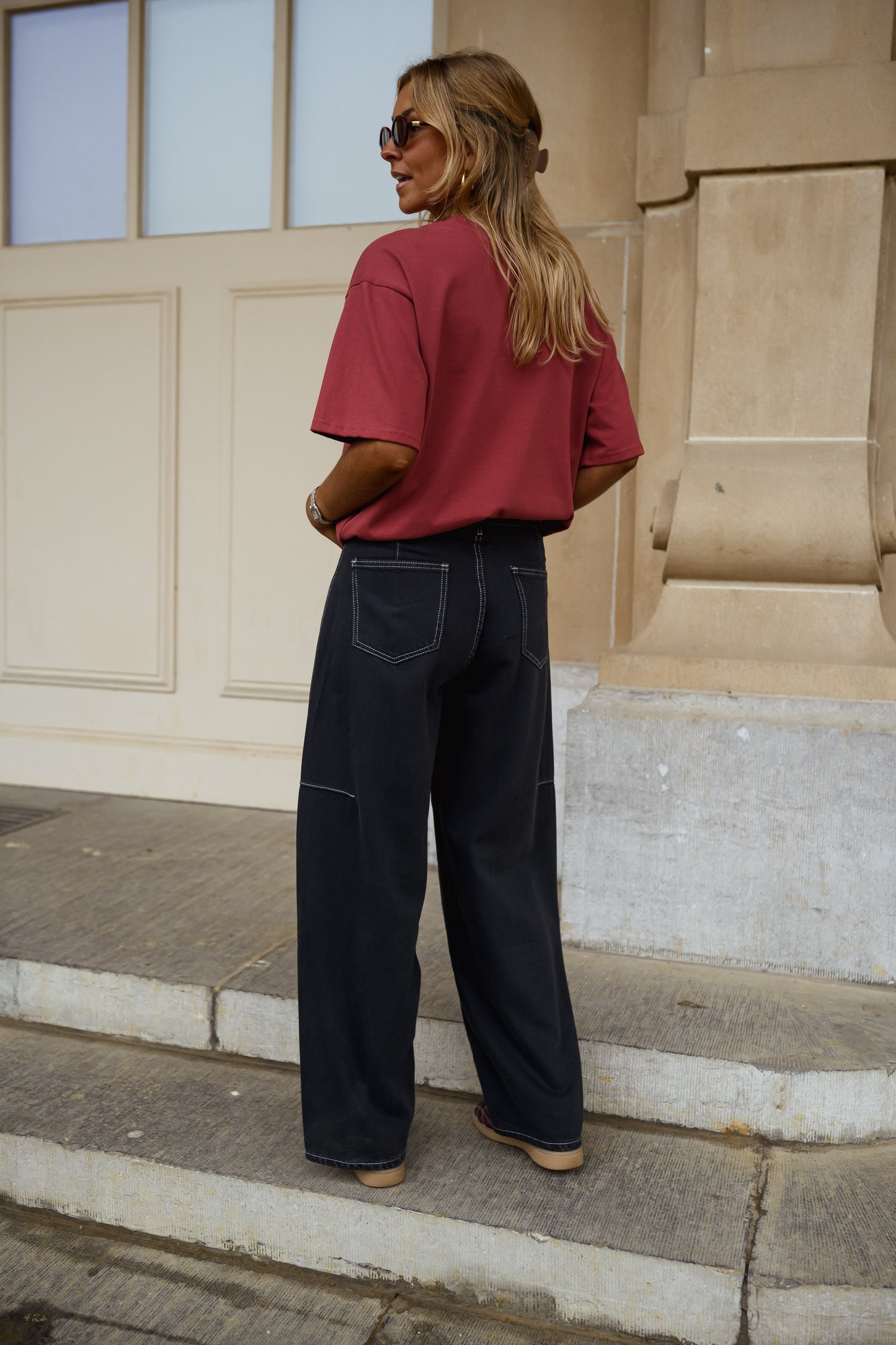 Burgundy Avery T-shirt