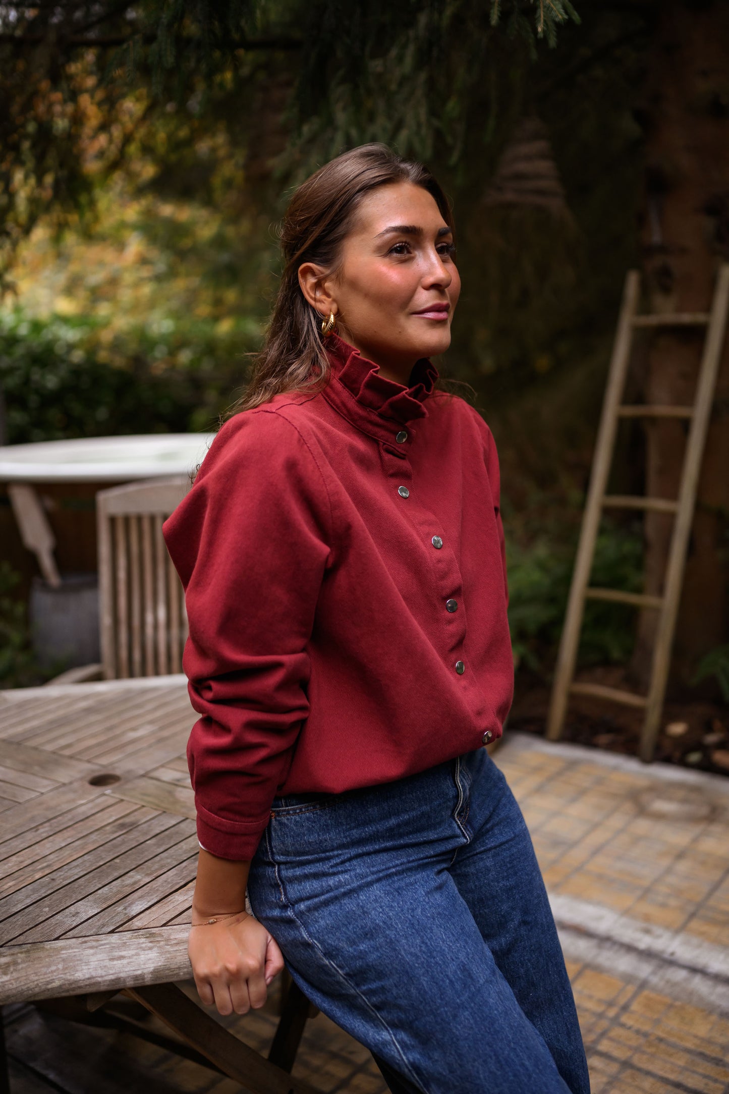 Burgundy Gabin Overshirt