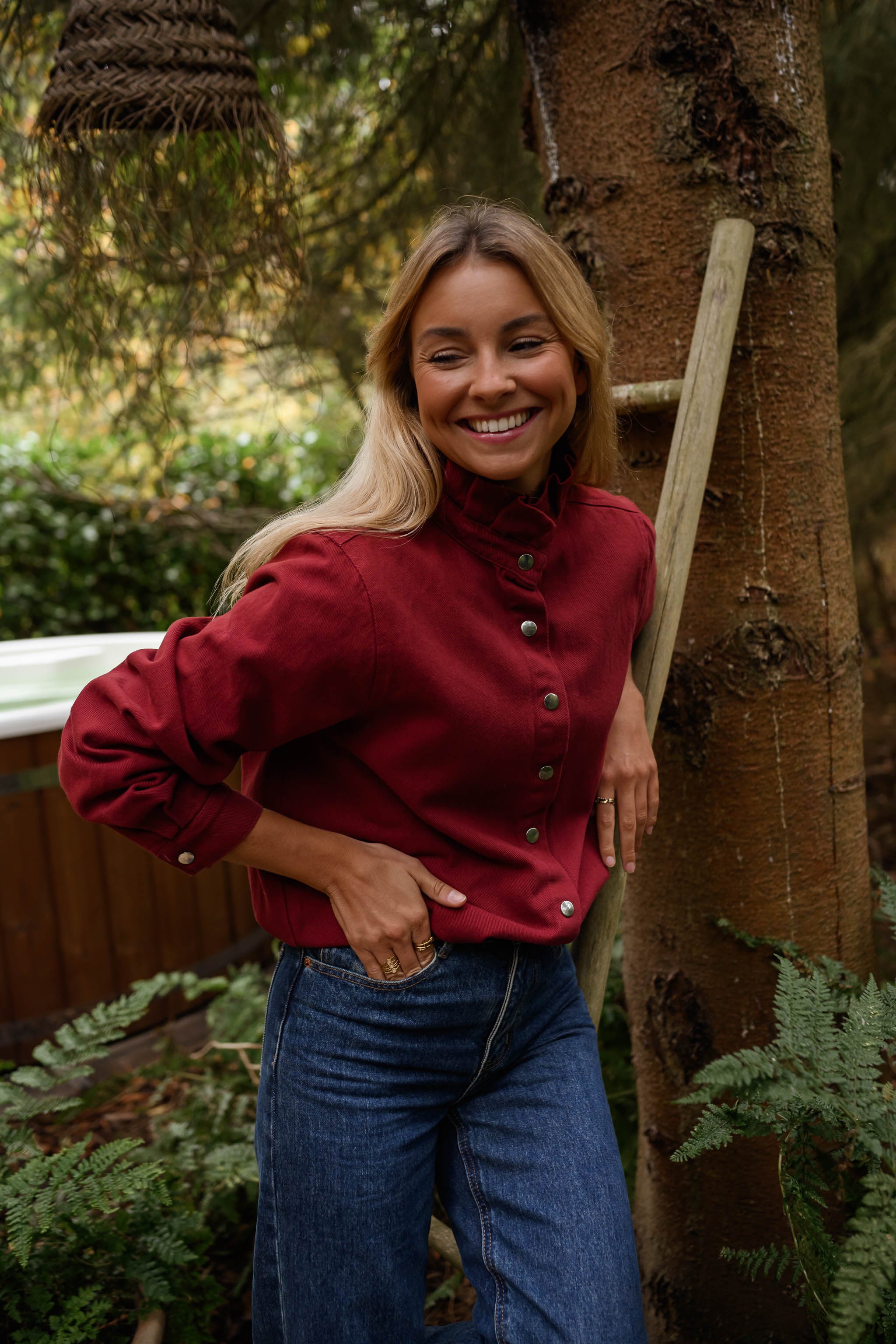 Burgundy Gabin Overshirt