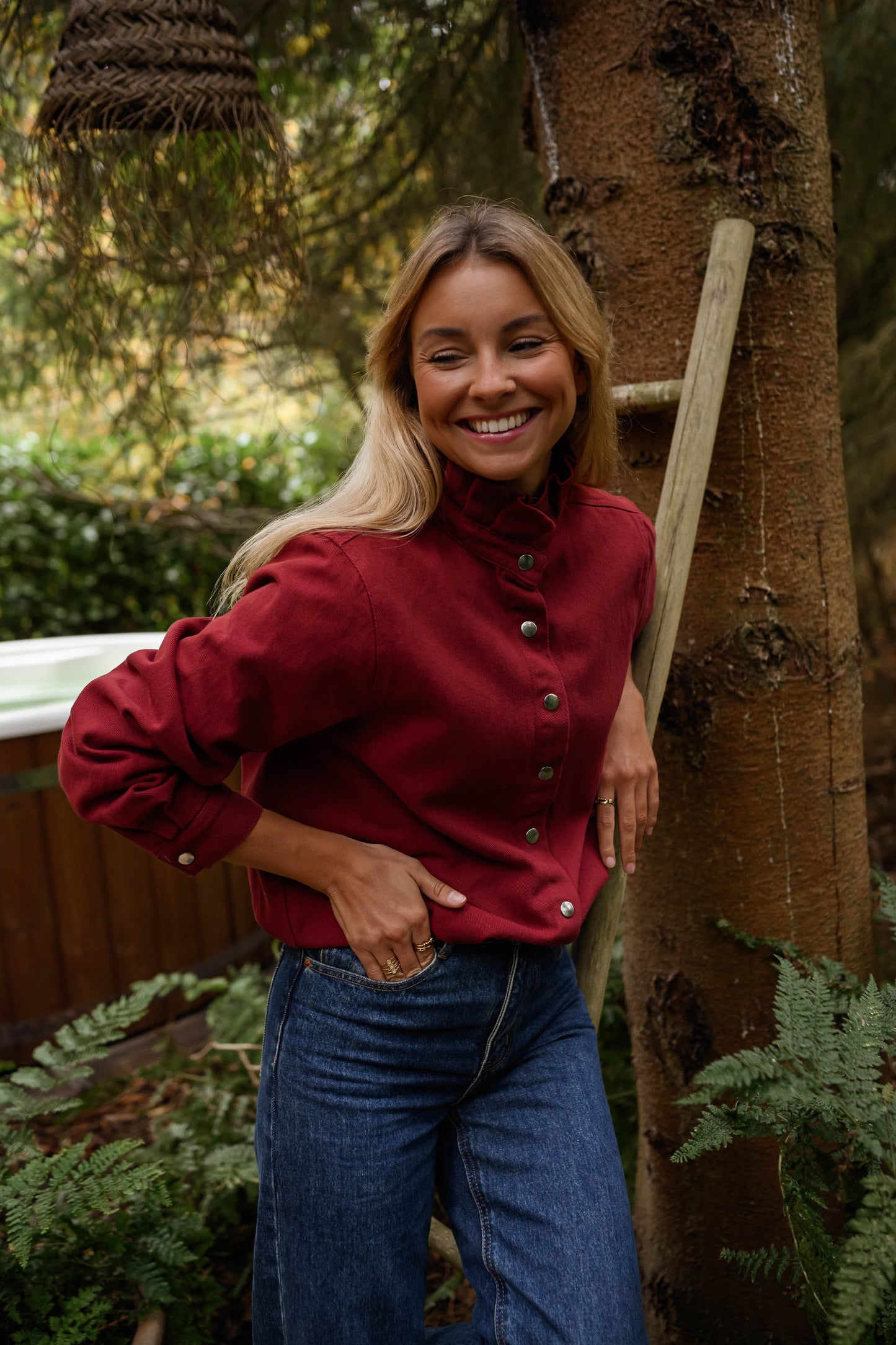 Burgundy Gabin Overshirt