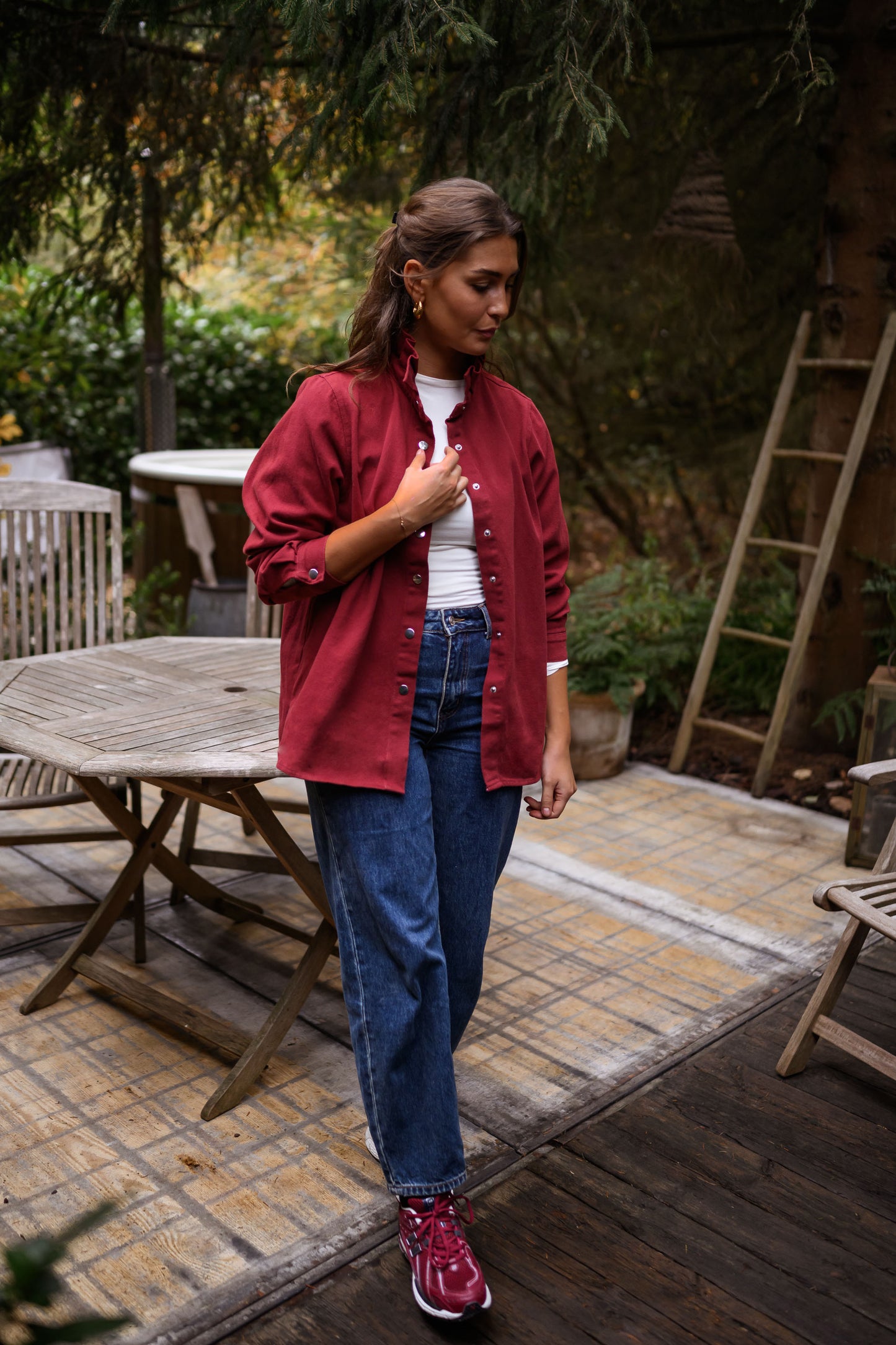 Burgundy Gabin Overshirt