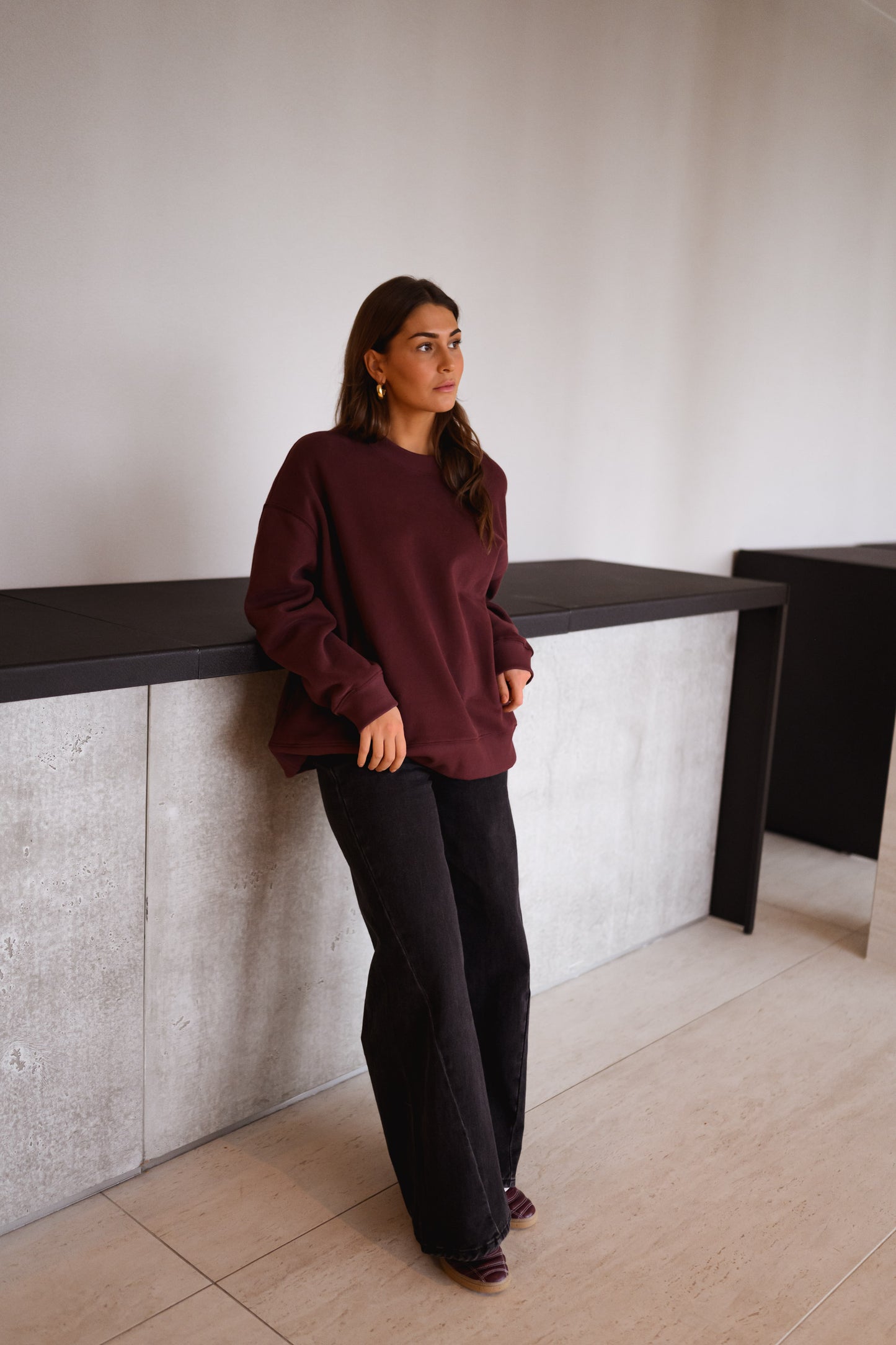 Burgundy Monta Sweater