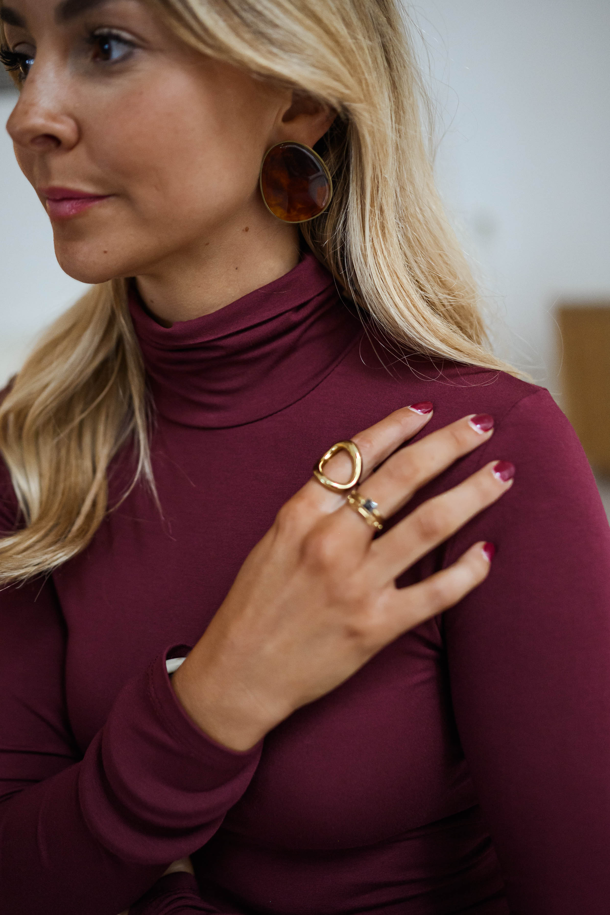 Burgundy Rowa Sweater