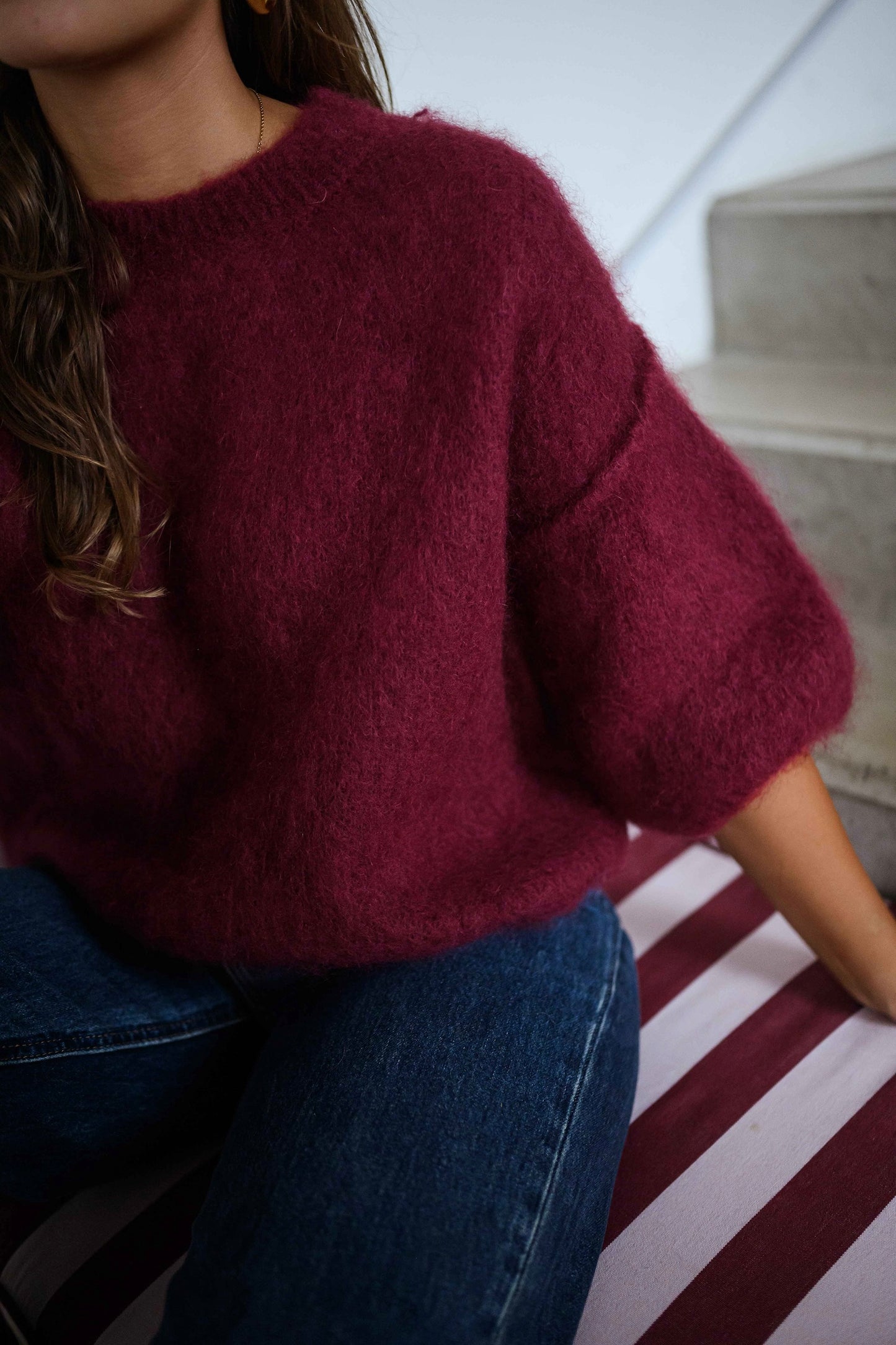 Burgundy Samia Sweater