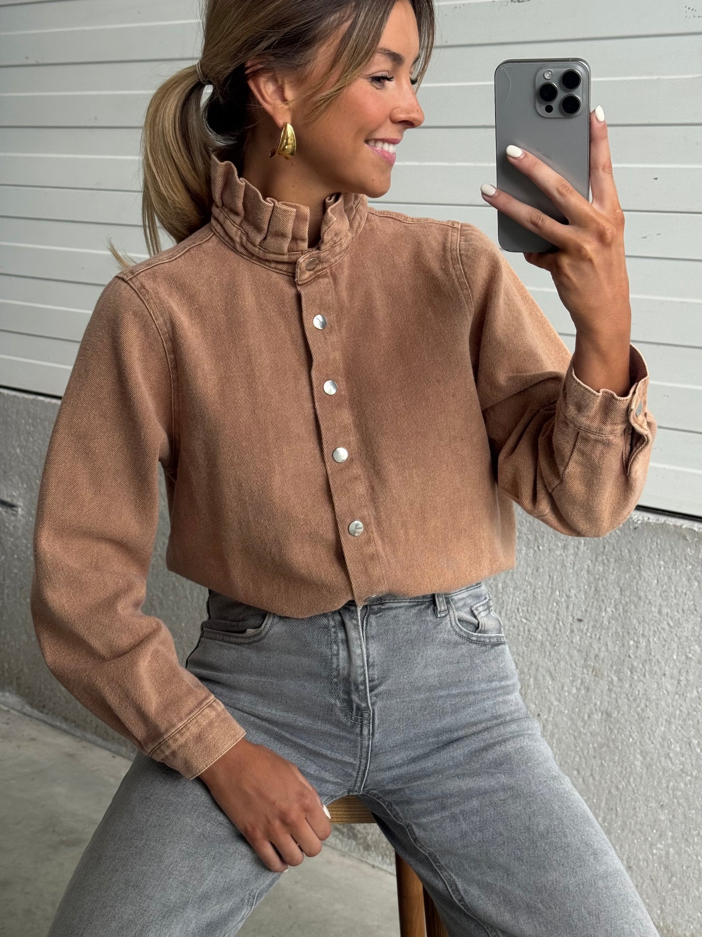 Camel Gabin Overshirt