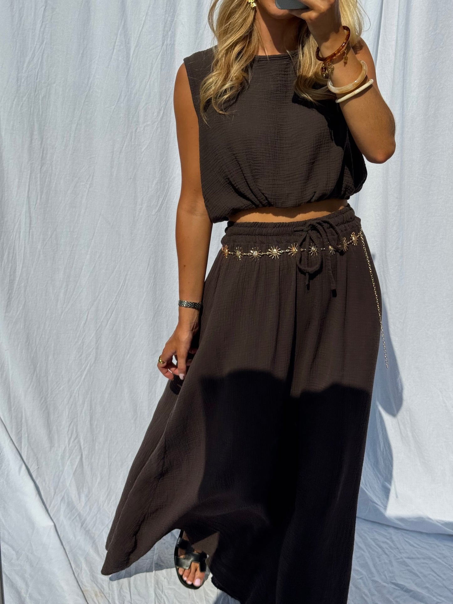 Chocolate Alyssa Skirt