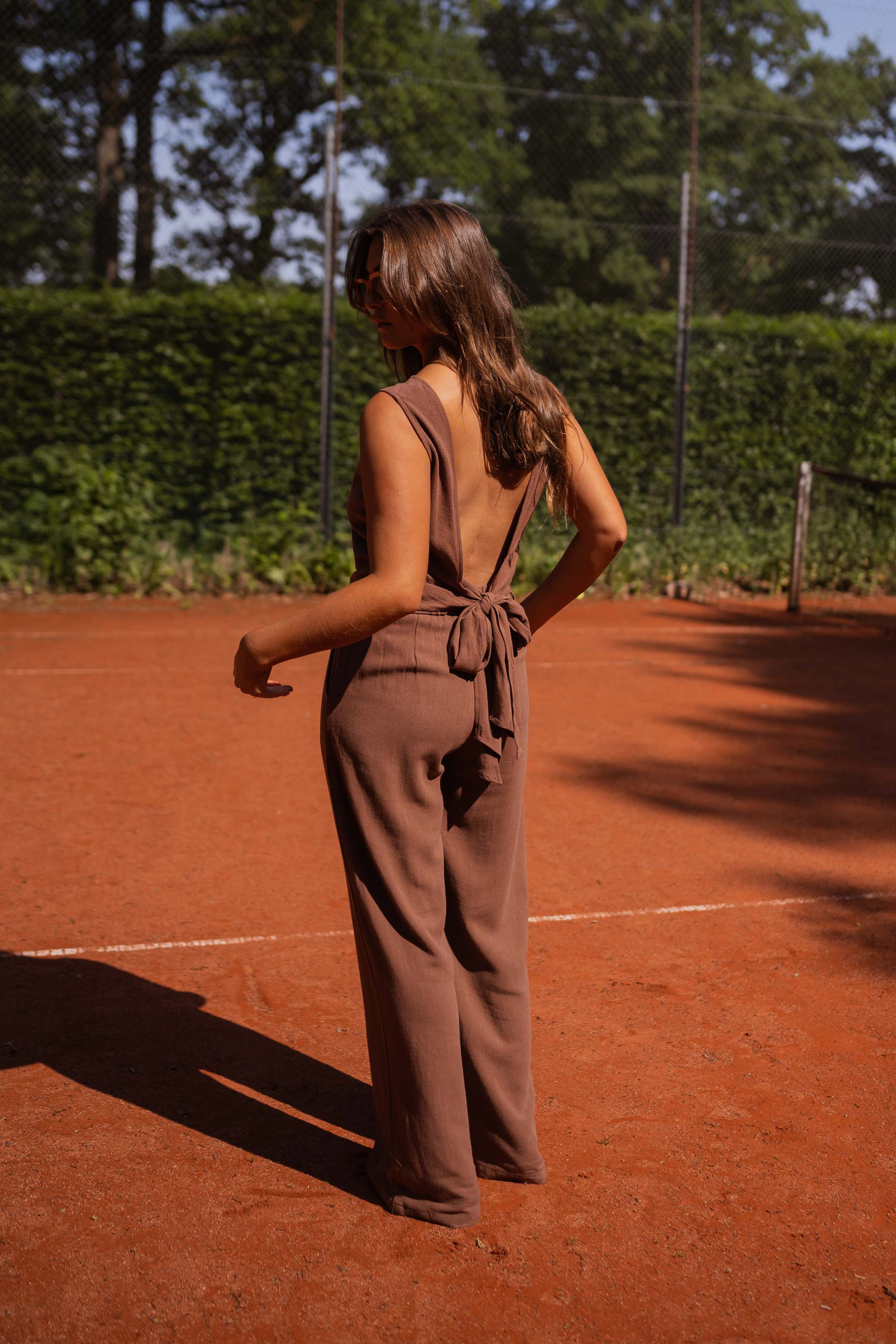 Chocolate Ernest Linen Pants
