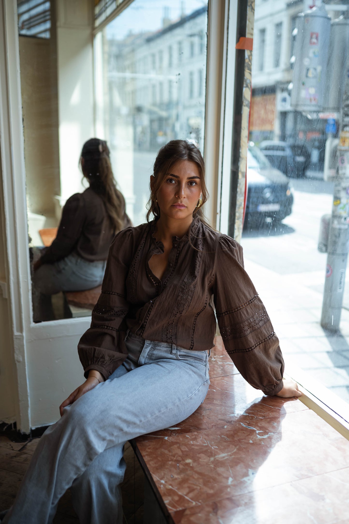 Chocolate Grain Blouse