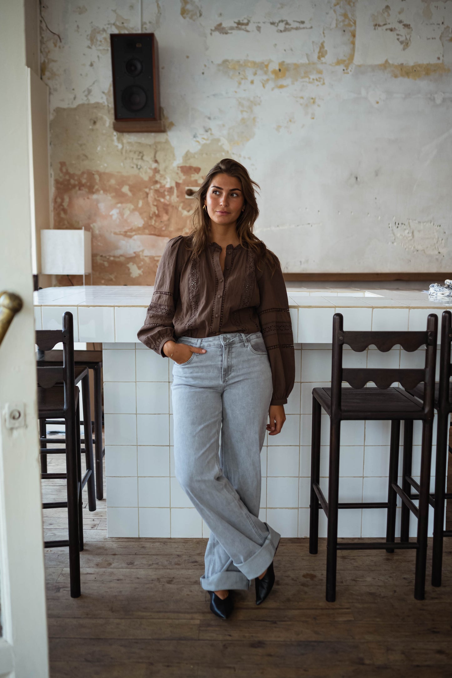 Chocolate Grain Blouse