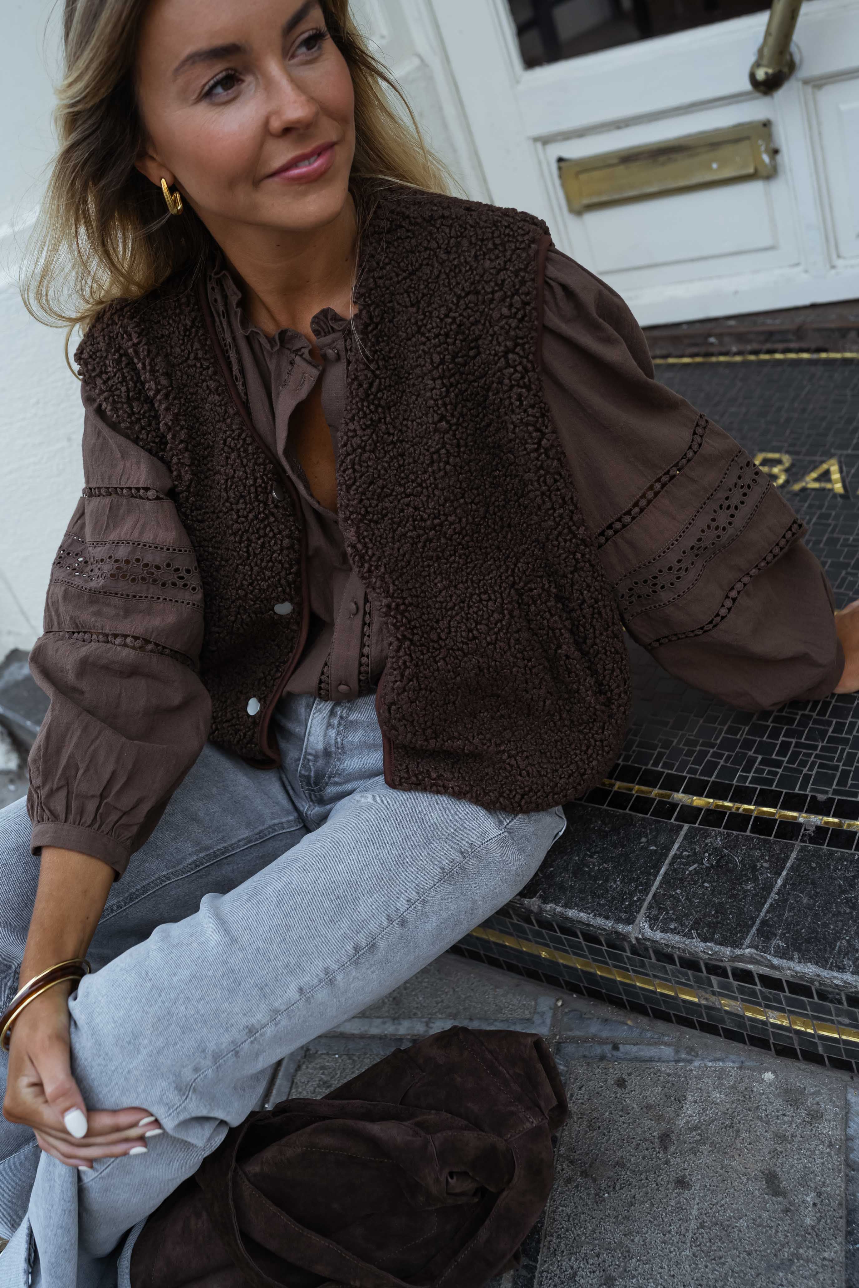 Chocolate Grain Blouse