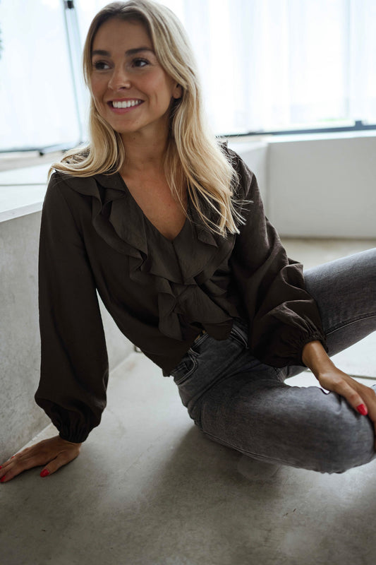 Chocolate Roxane Blouse