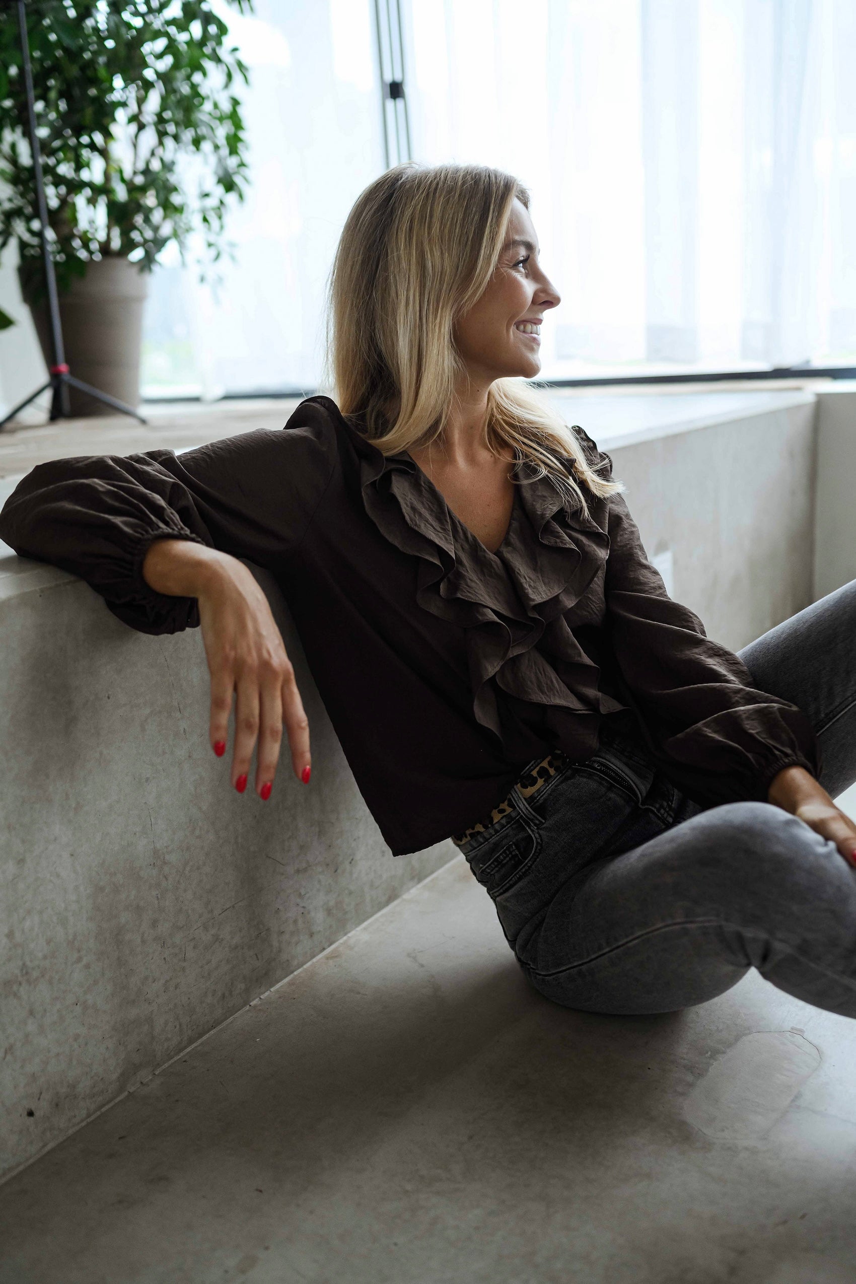 Chocolate Roxane Blouse