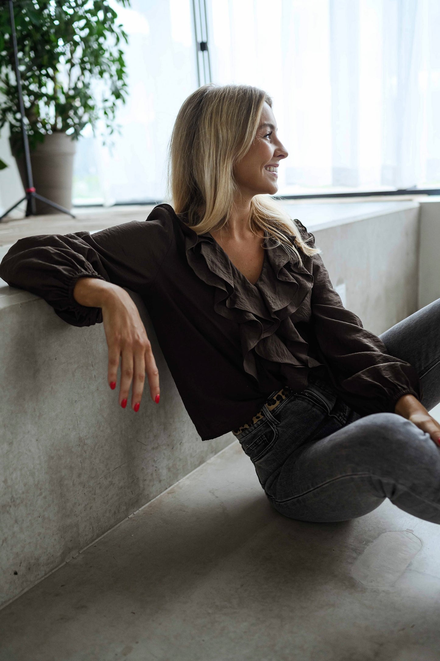 Chocolate Roxane Blouse