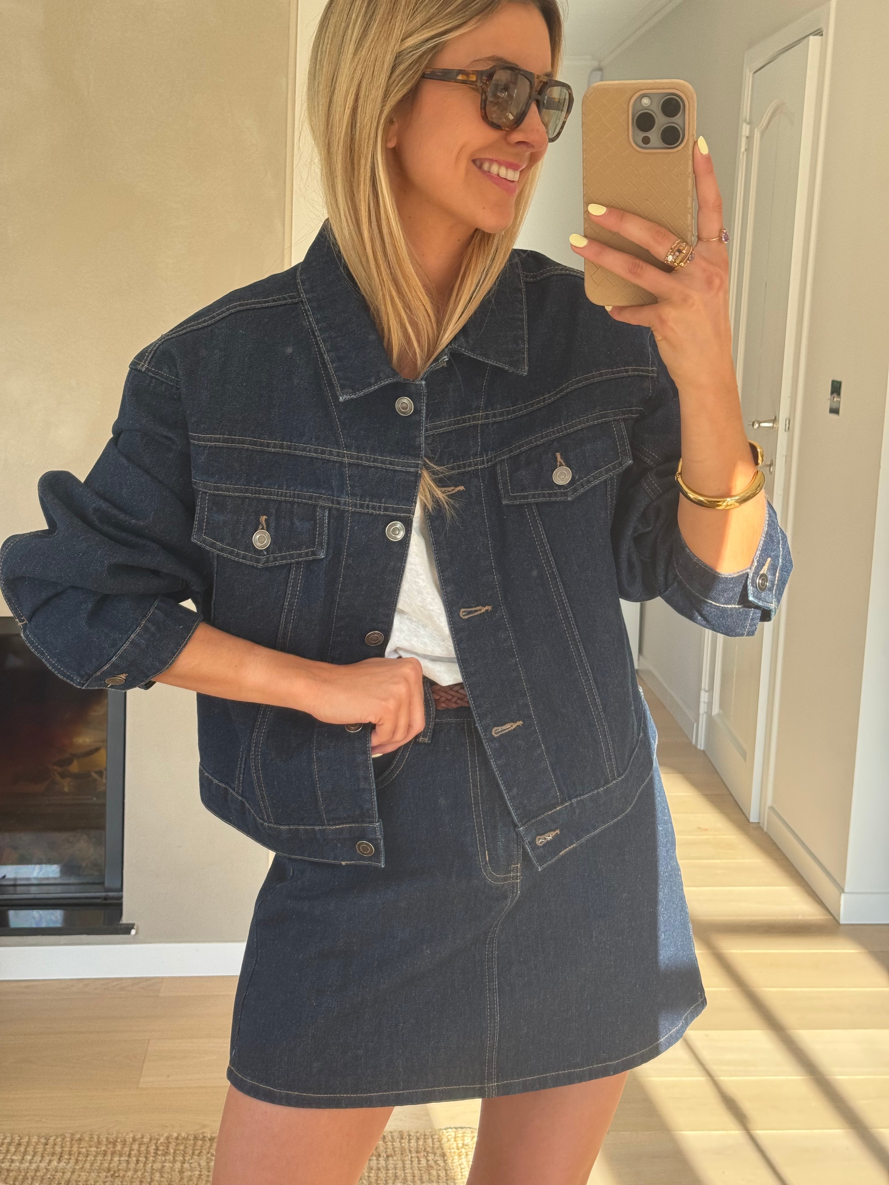 Dark Blue Denim Roma Jacket