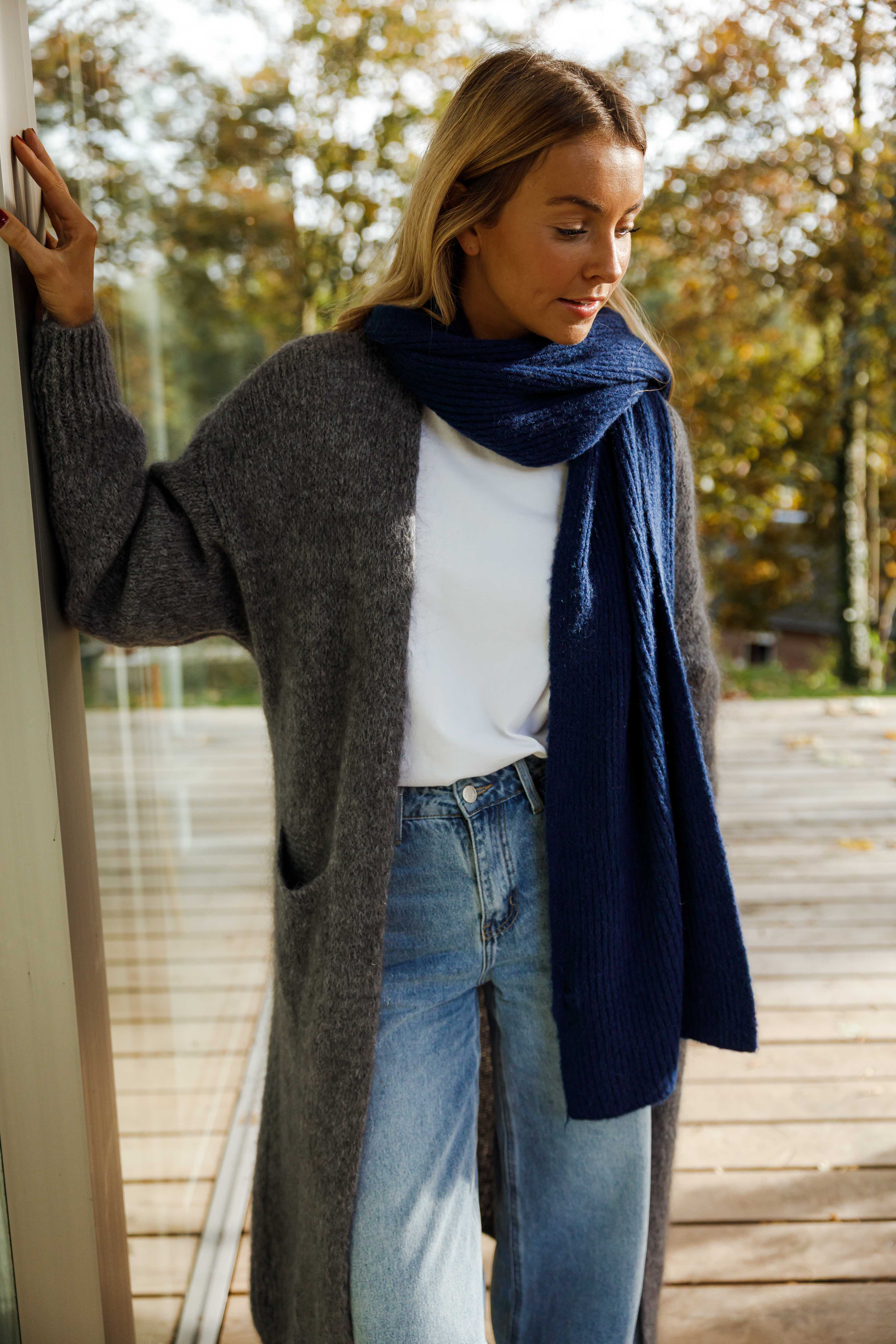 Dark Blue Sera Scarf