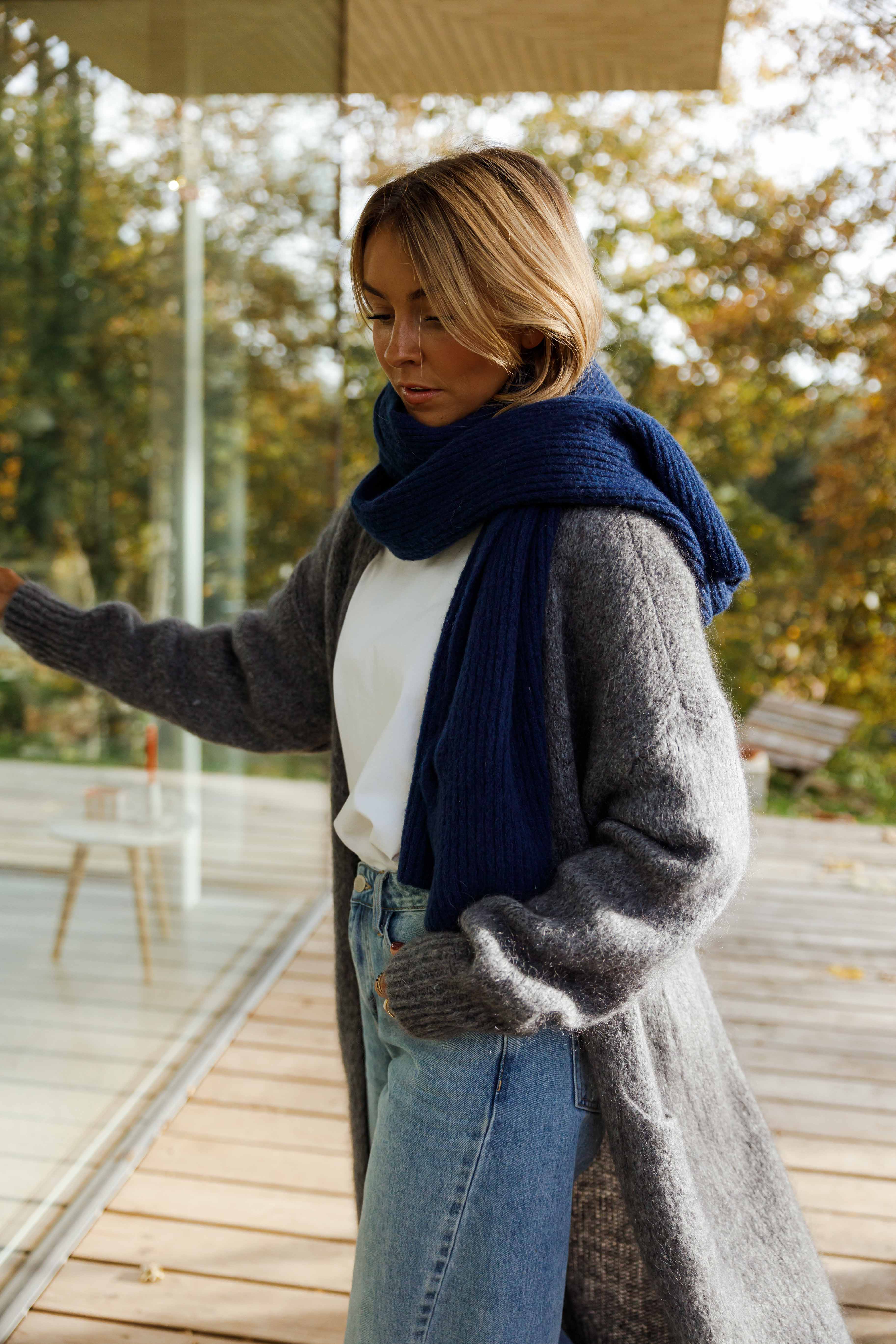 Dark Blue Sera Scarf