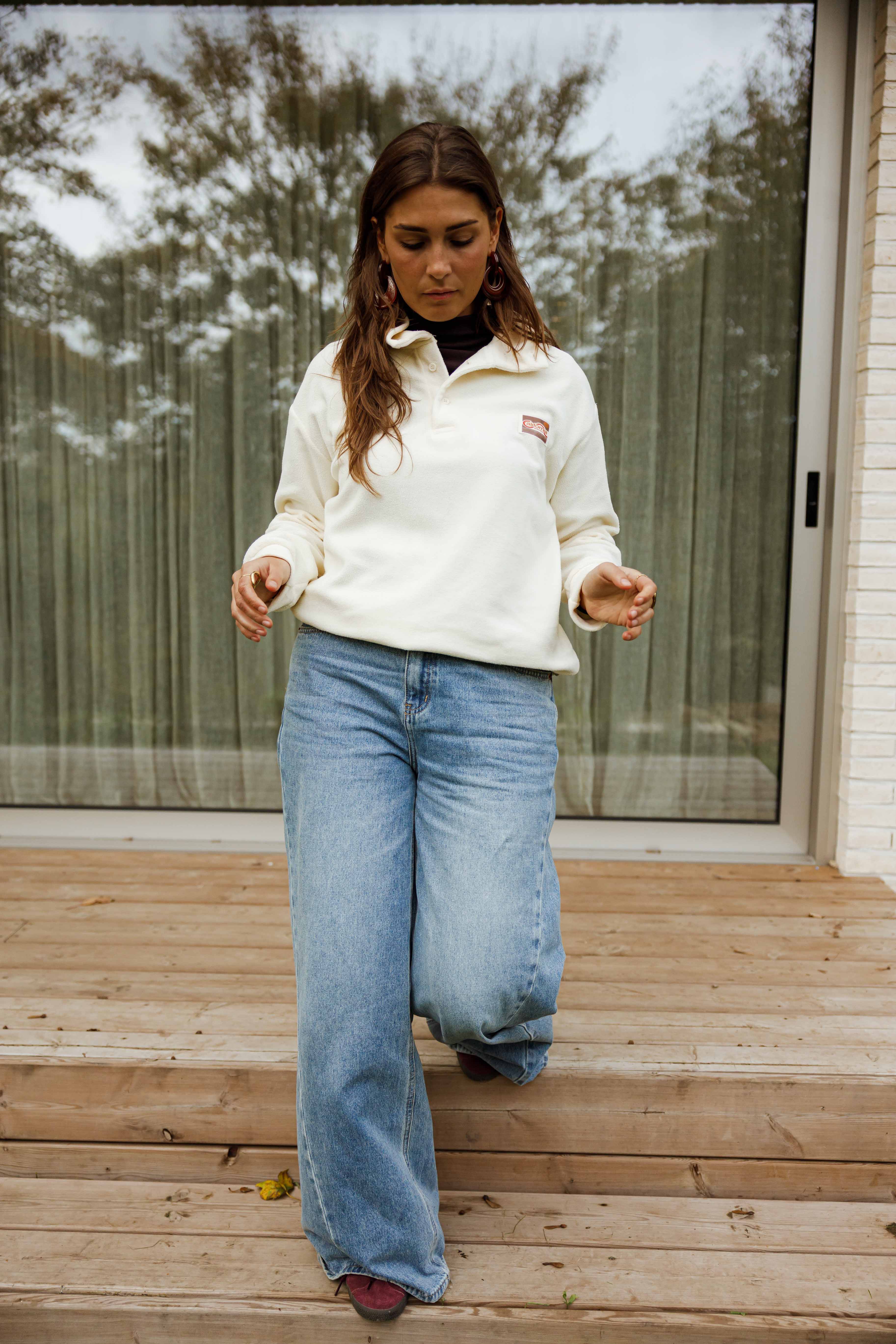 Ecru Bethany Fleece Jacket