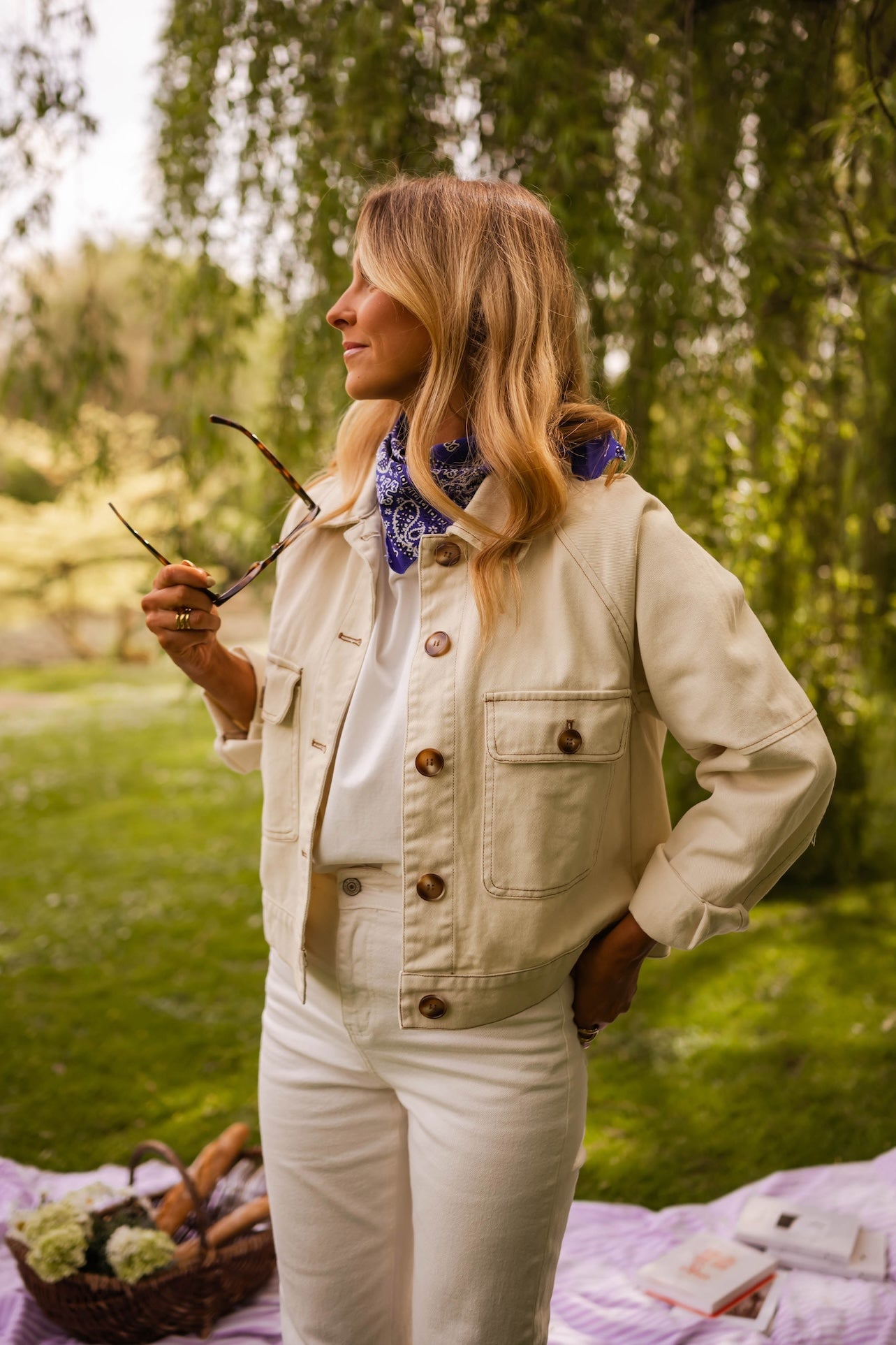 Ecru Denim Emilie Jacket