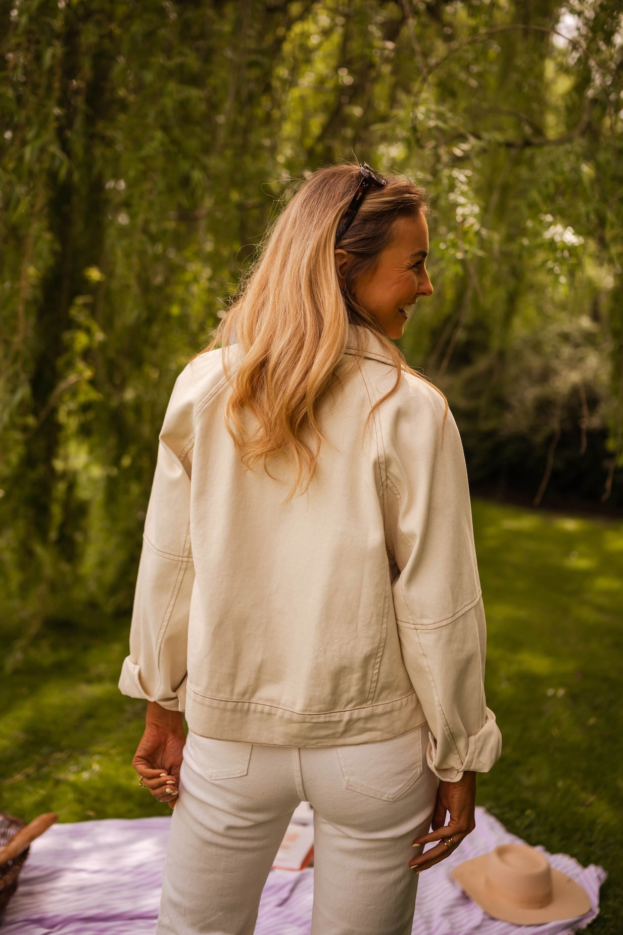 Ecru Denim Emilie Jacket