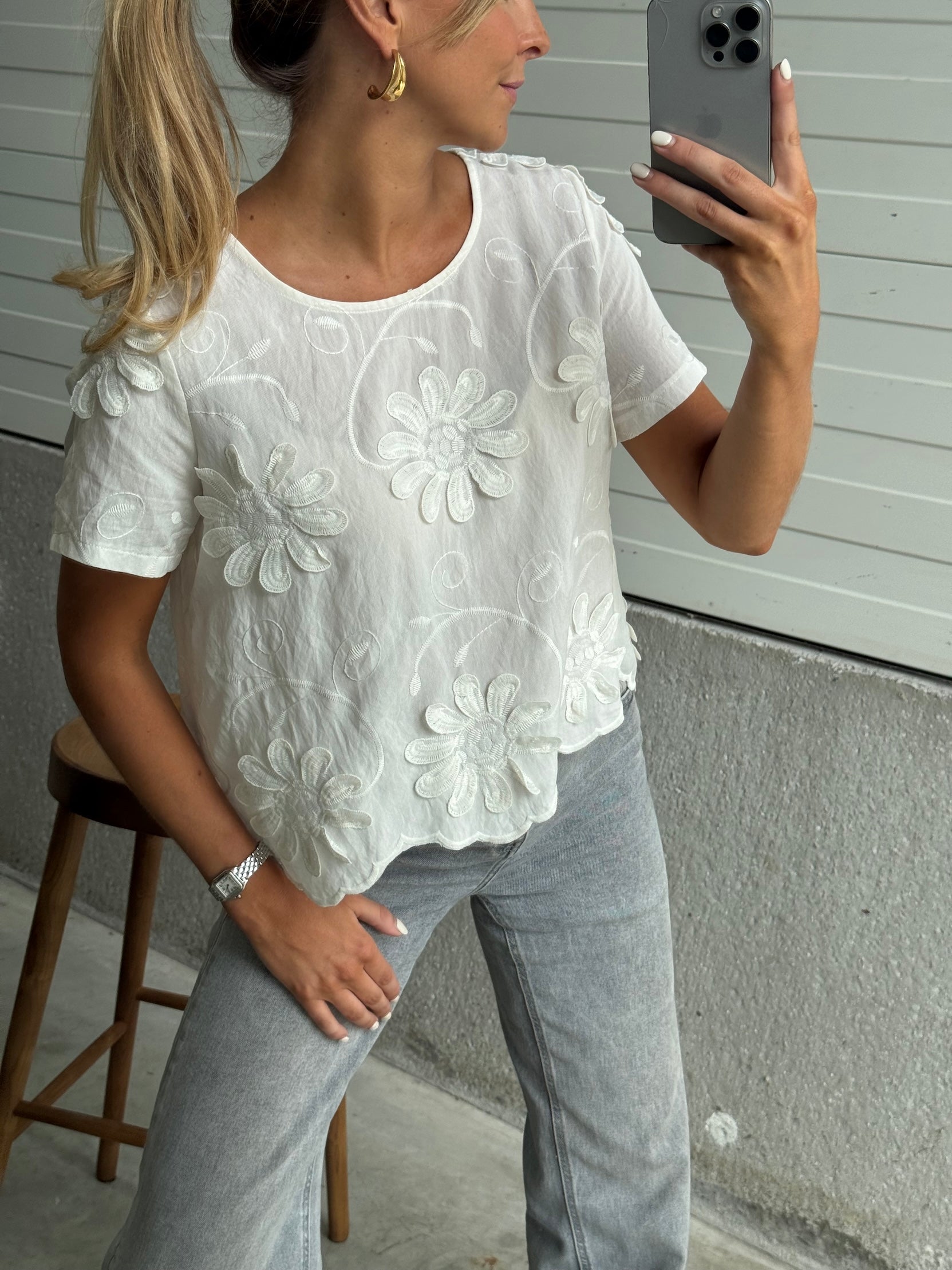 Ecru Ellea Blouse
