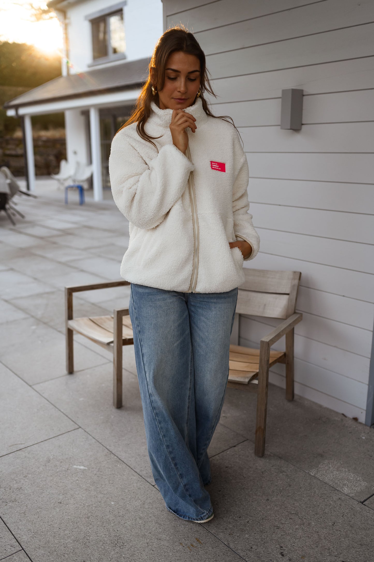 Ecru Marisa Fleece Jacket