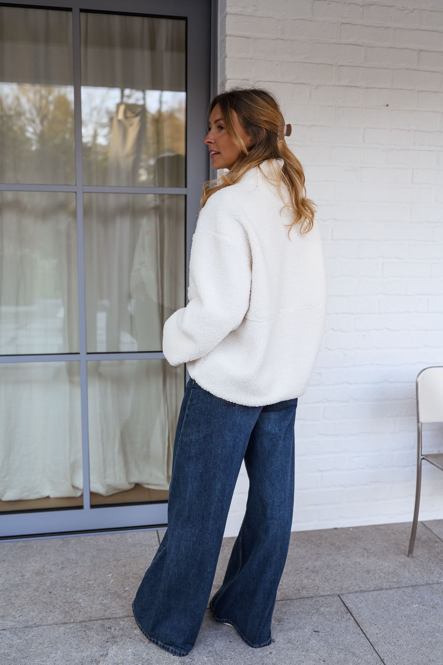 Ecru Marisa Fleece Jacket