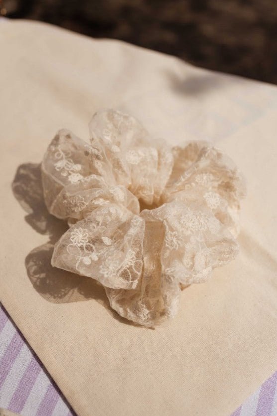 Ecru Milca Scrunchie