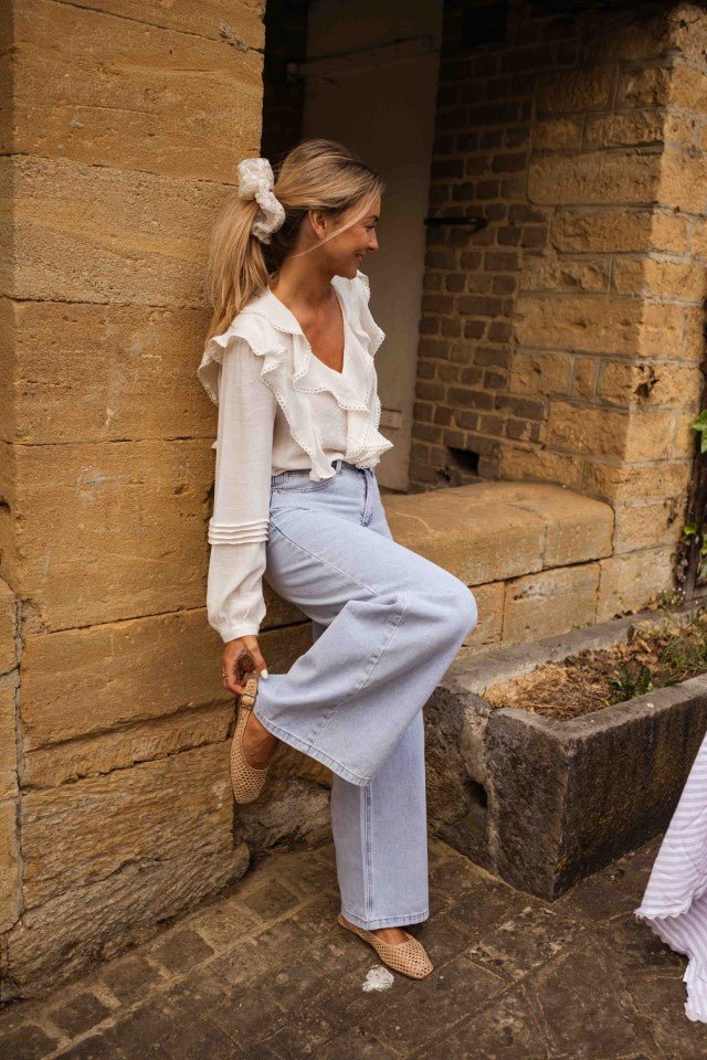 Ecru Milca Scrunchie