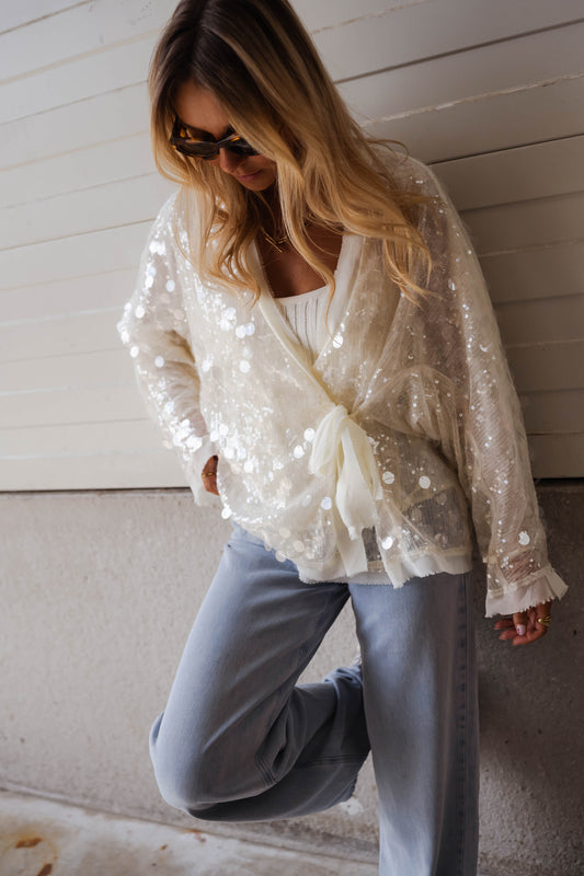 Ecru Hannah Cardigan