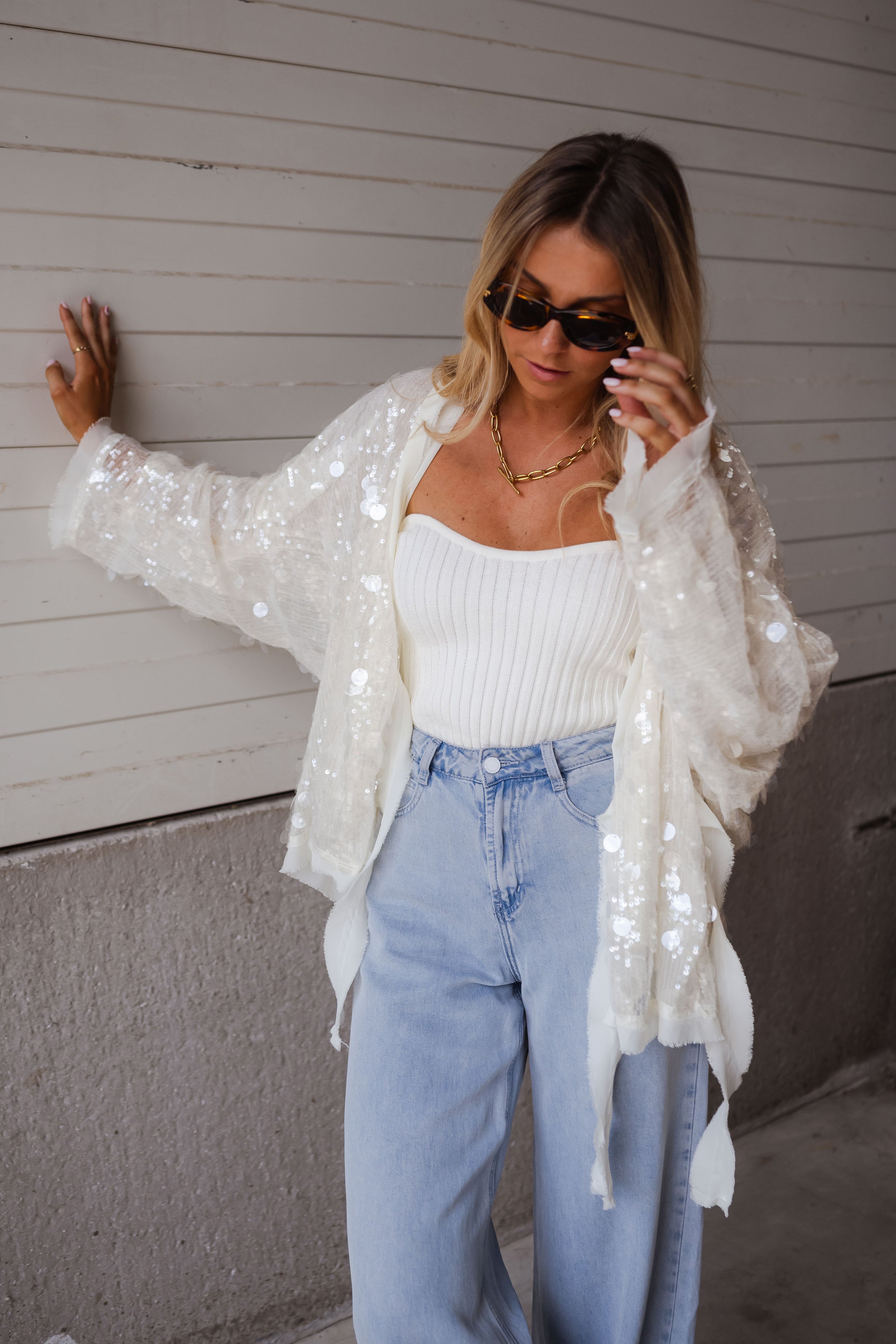 Ecru Hannah Cardigan