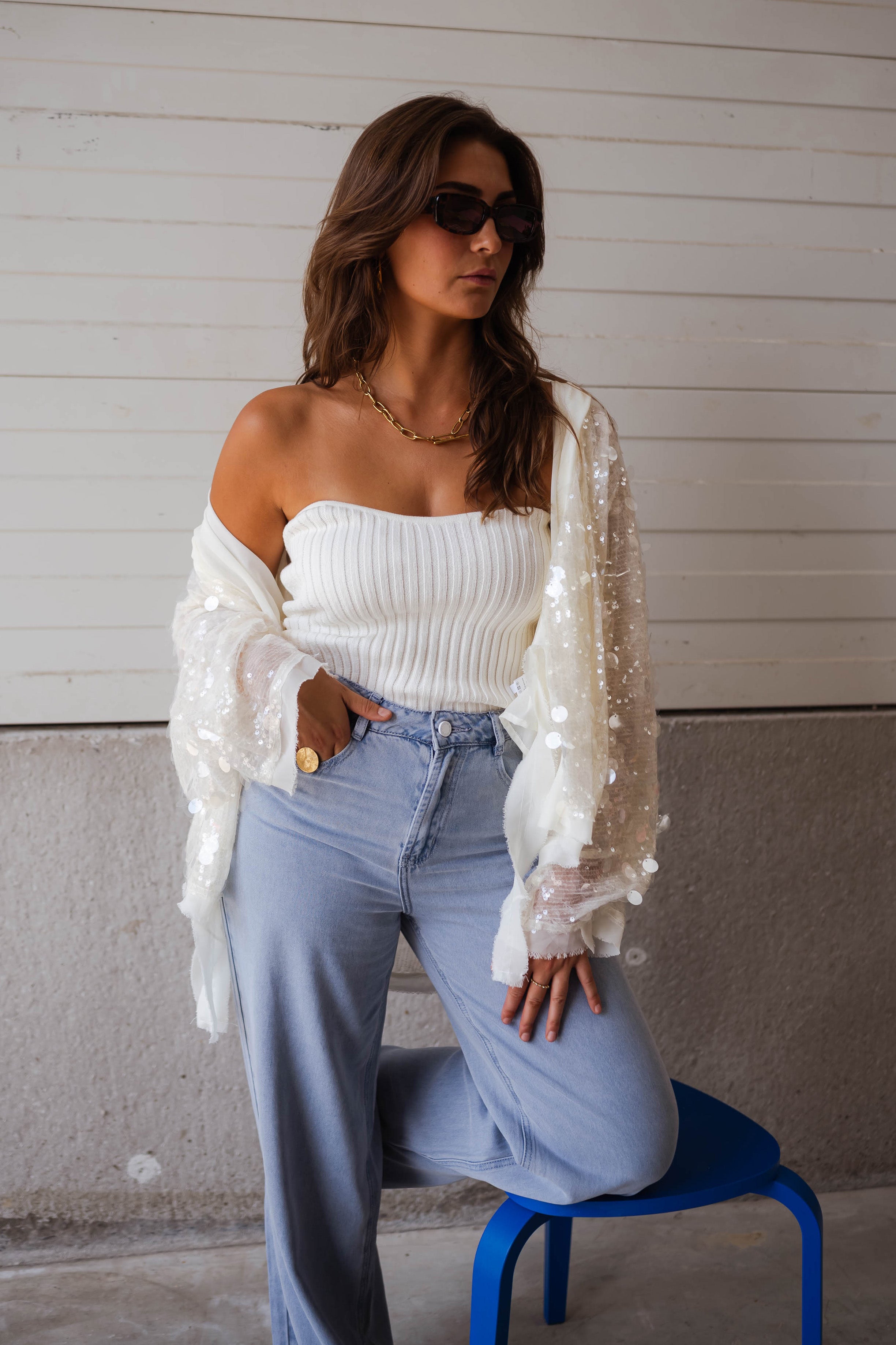 Ecru Hannah Cardigan