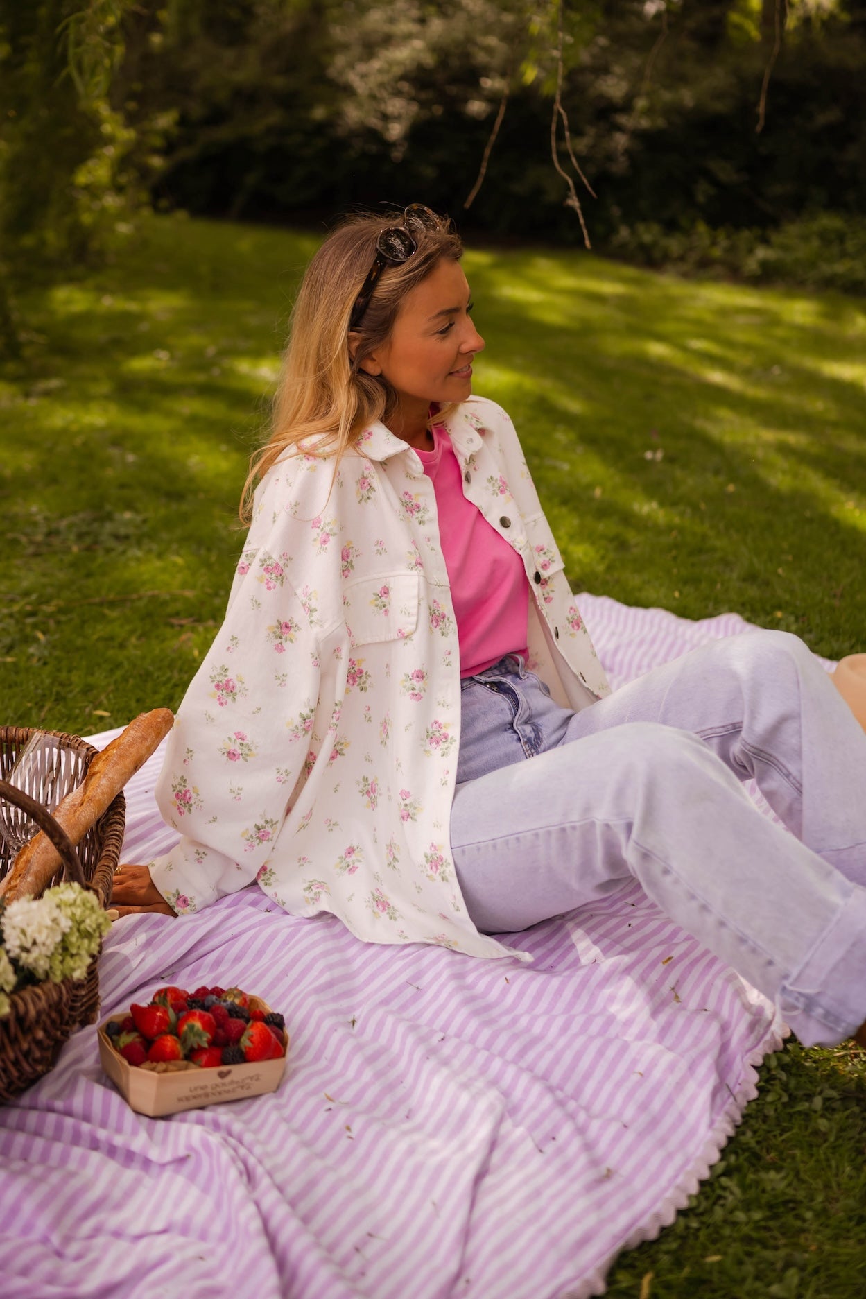 Ecru Floral Romy Jacket