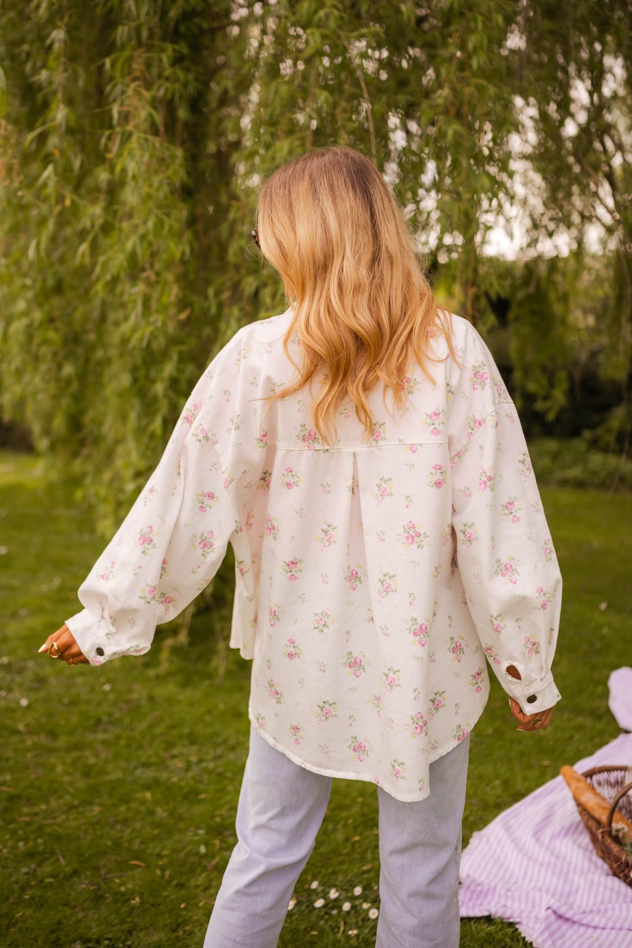 Ecru Floral Romy Jacket