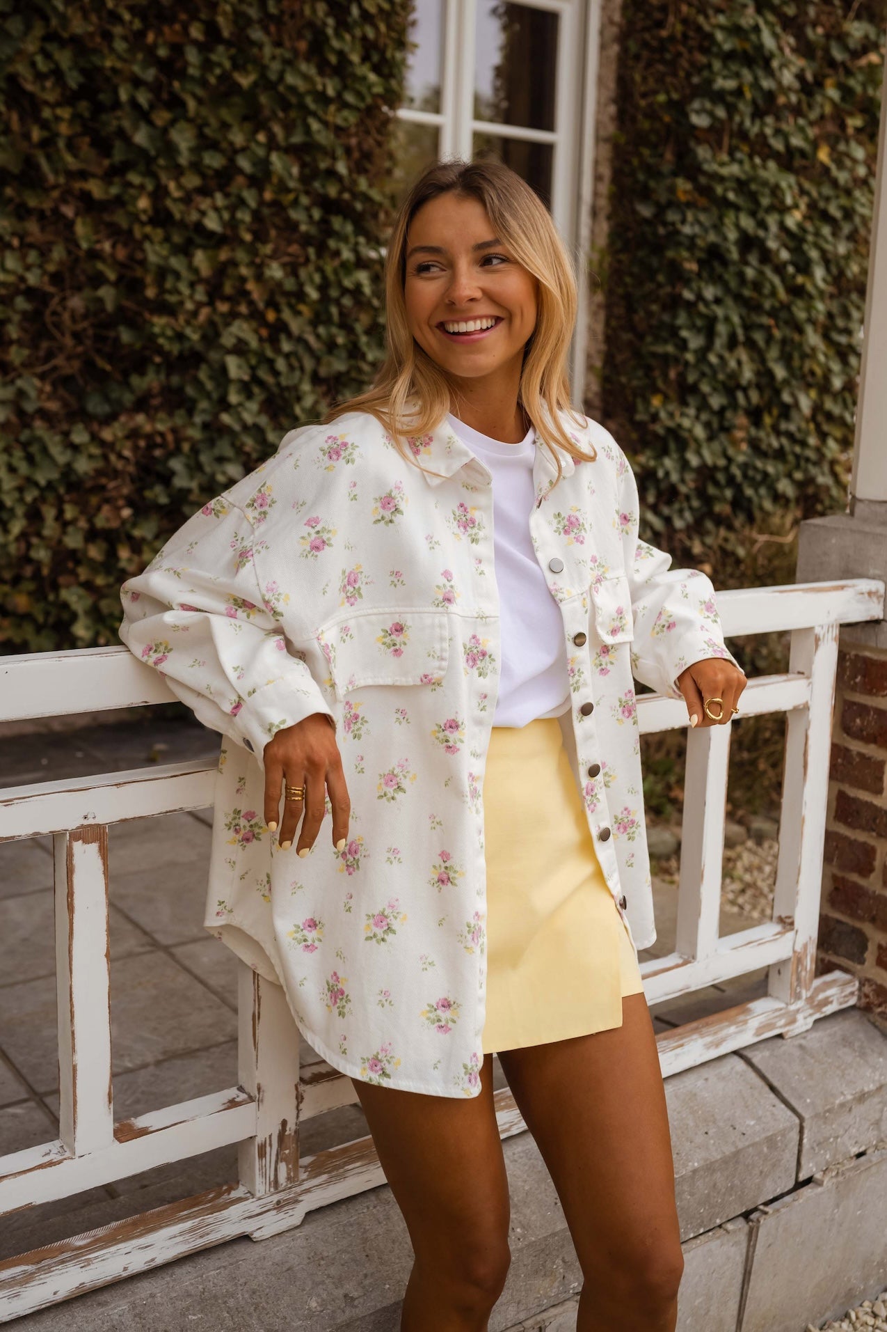 Ecru Floral Romy Jacket