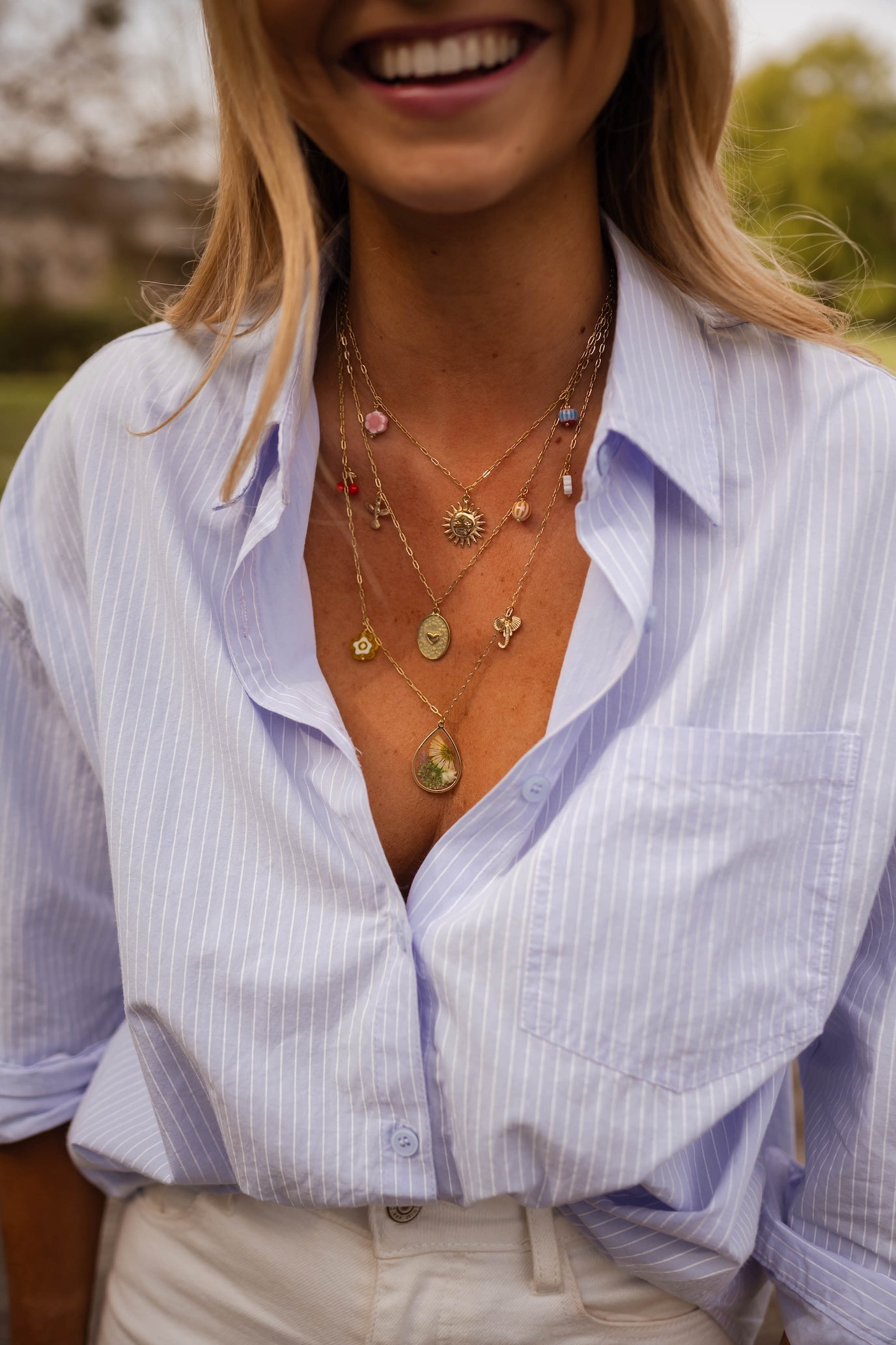 Golden Gera Necklace