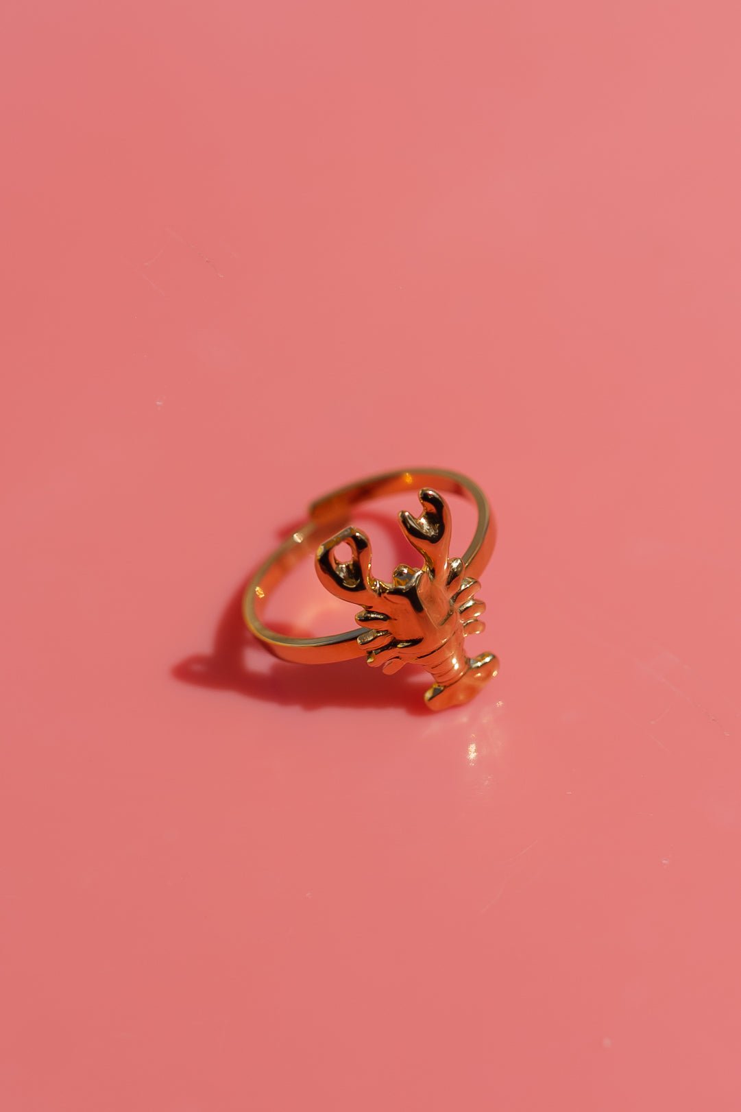 Golden Lobster Ring