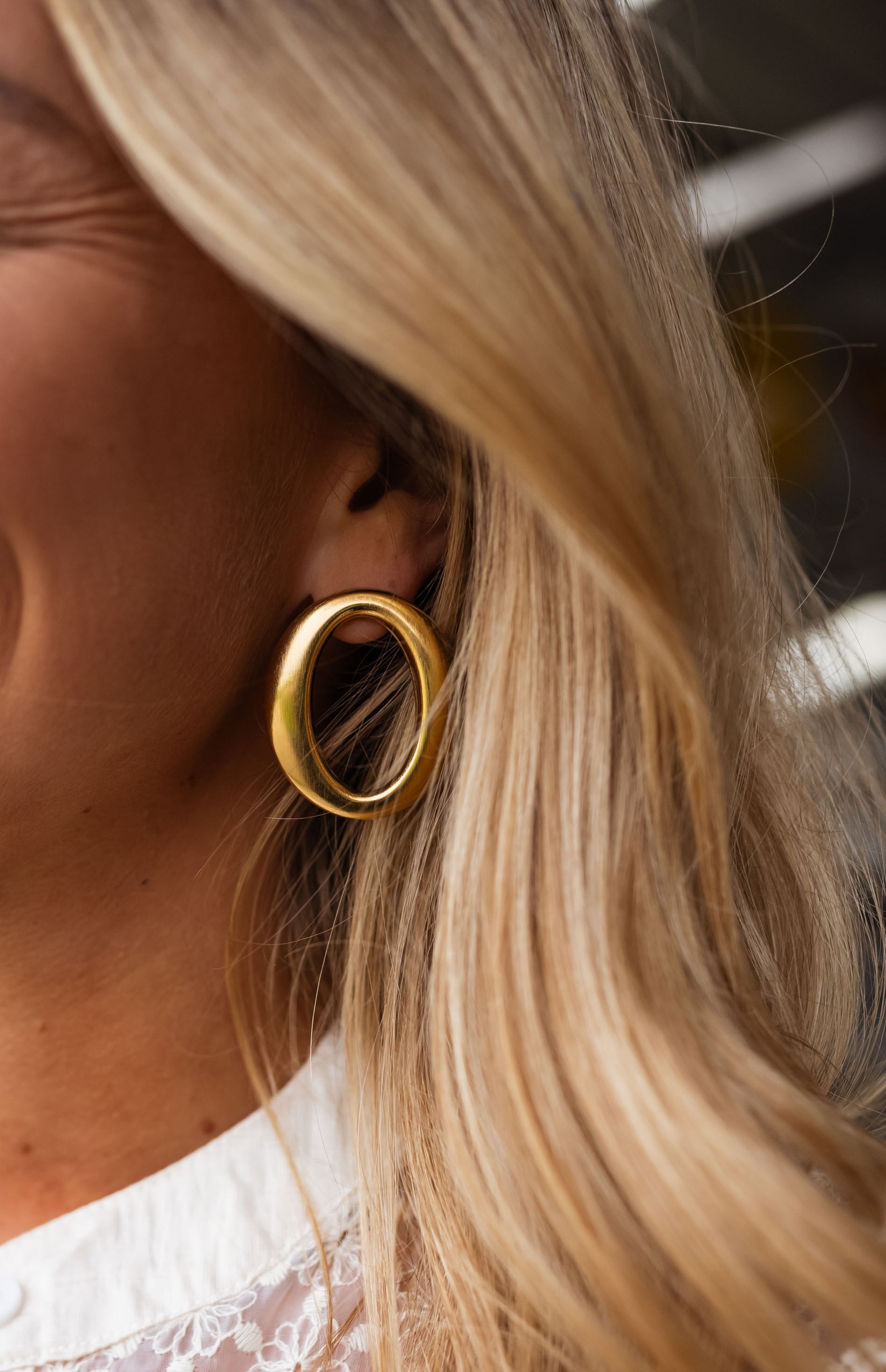 Golden Ajna Earrings