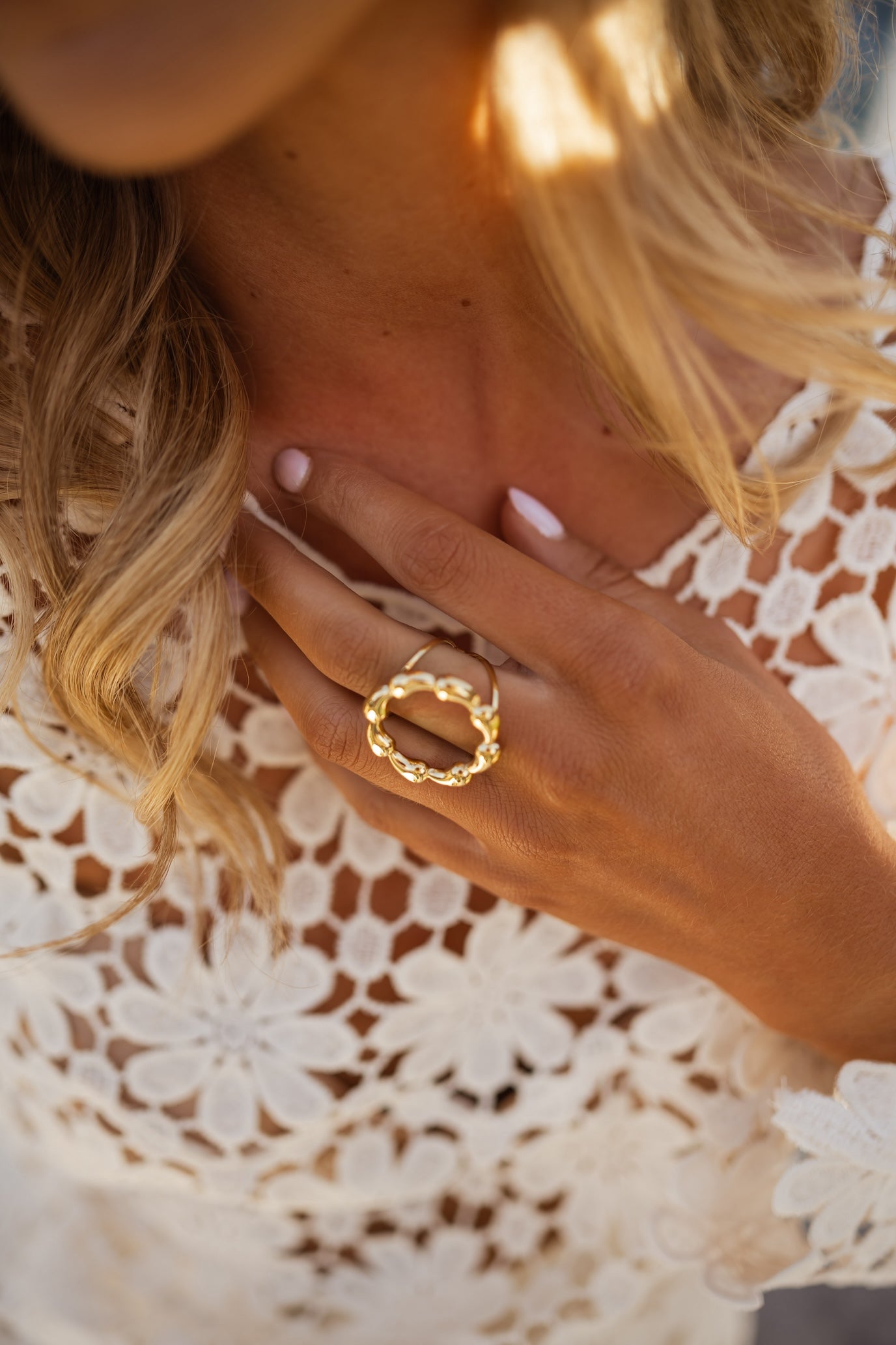Golden Evely Ring