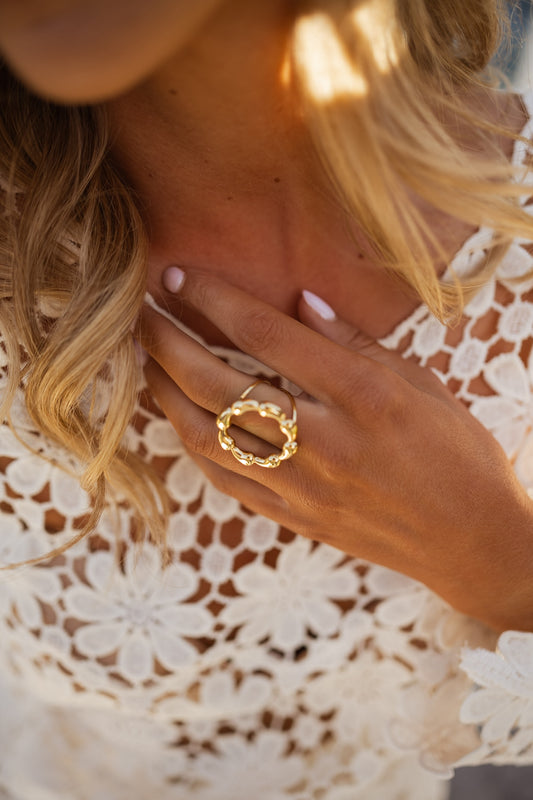Golden Evely Ring