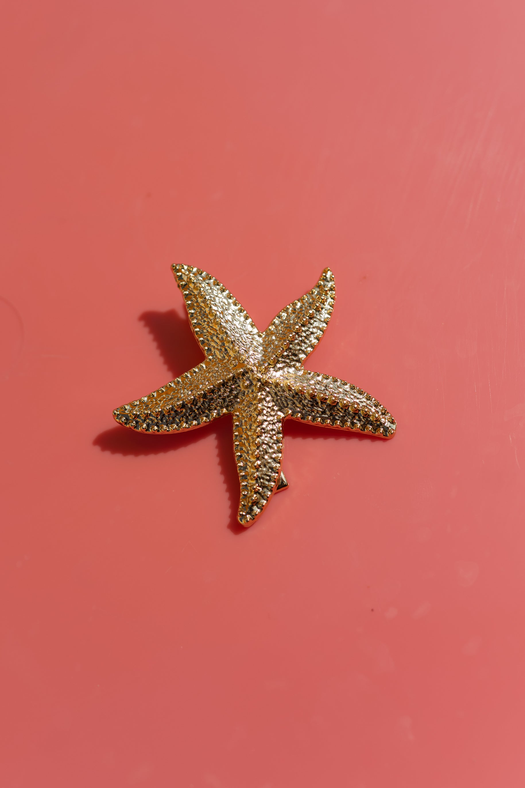 Golden Starfish Hair Clip