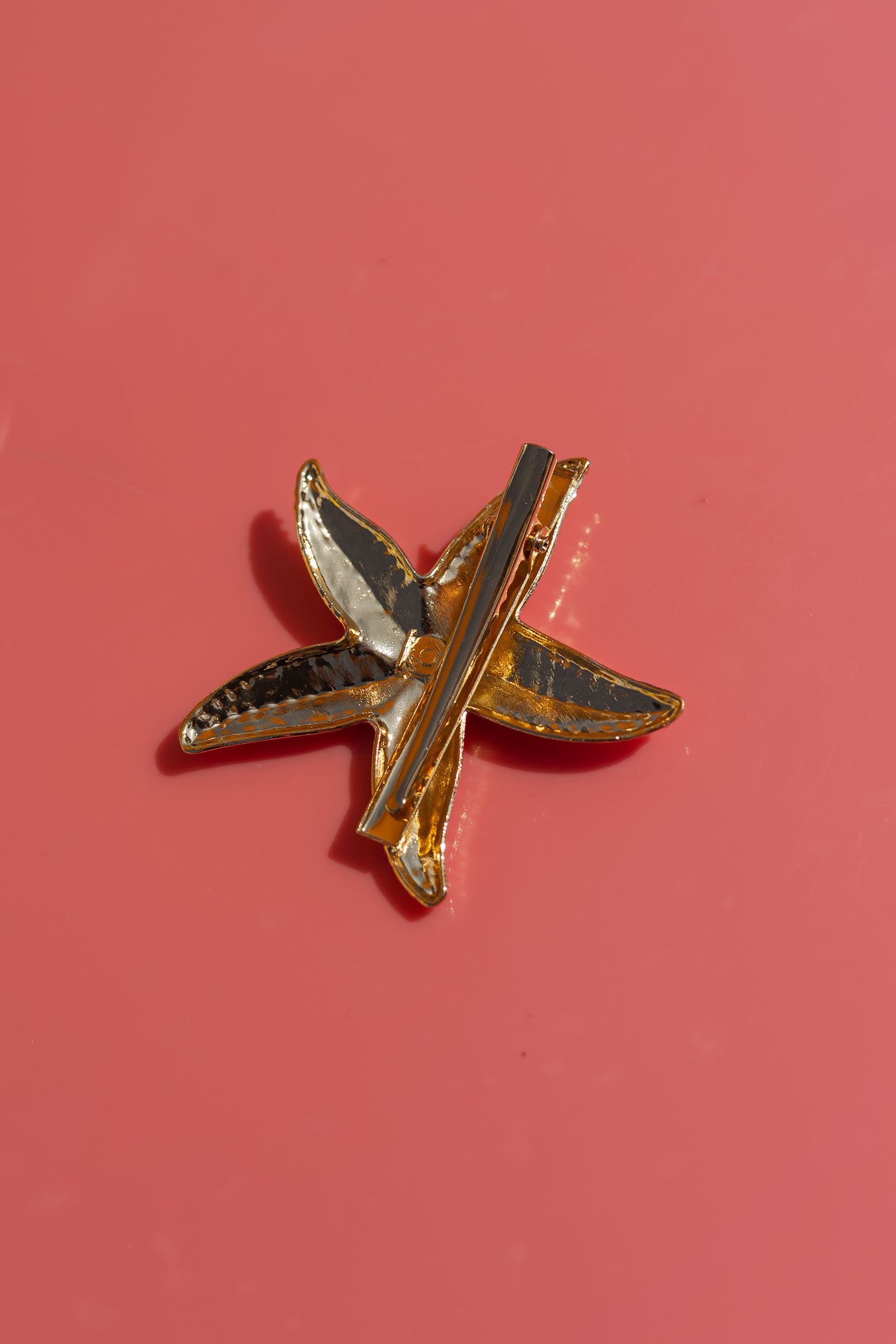Golden Starfish Hair Clip