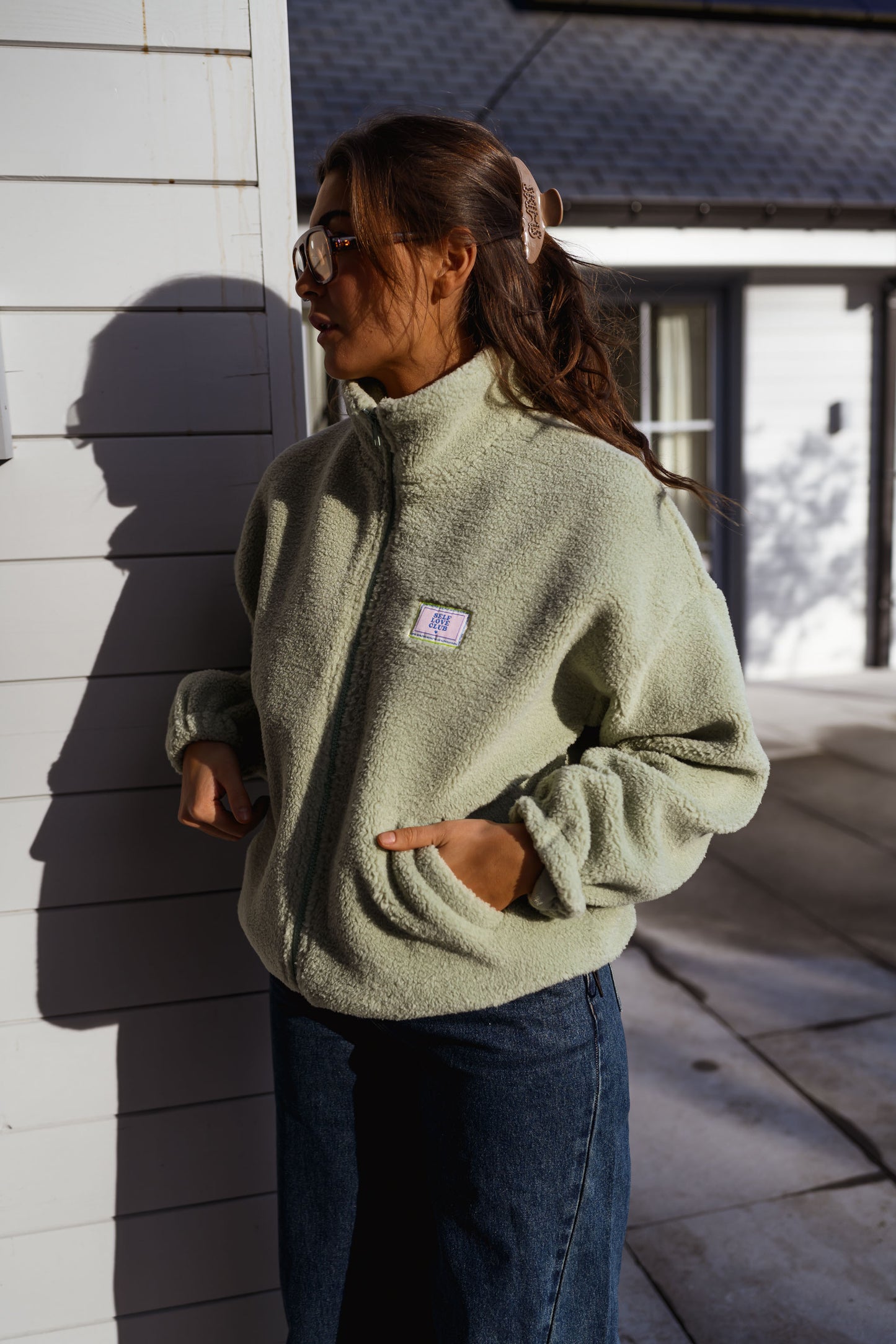 Green Ava Fleece Jacket