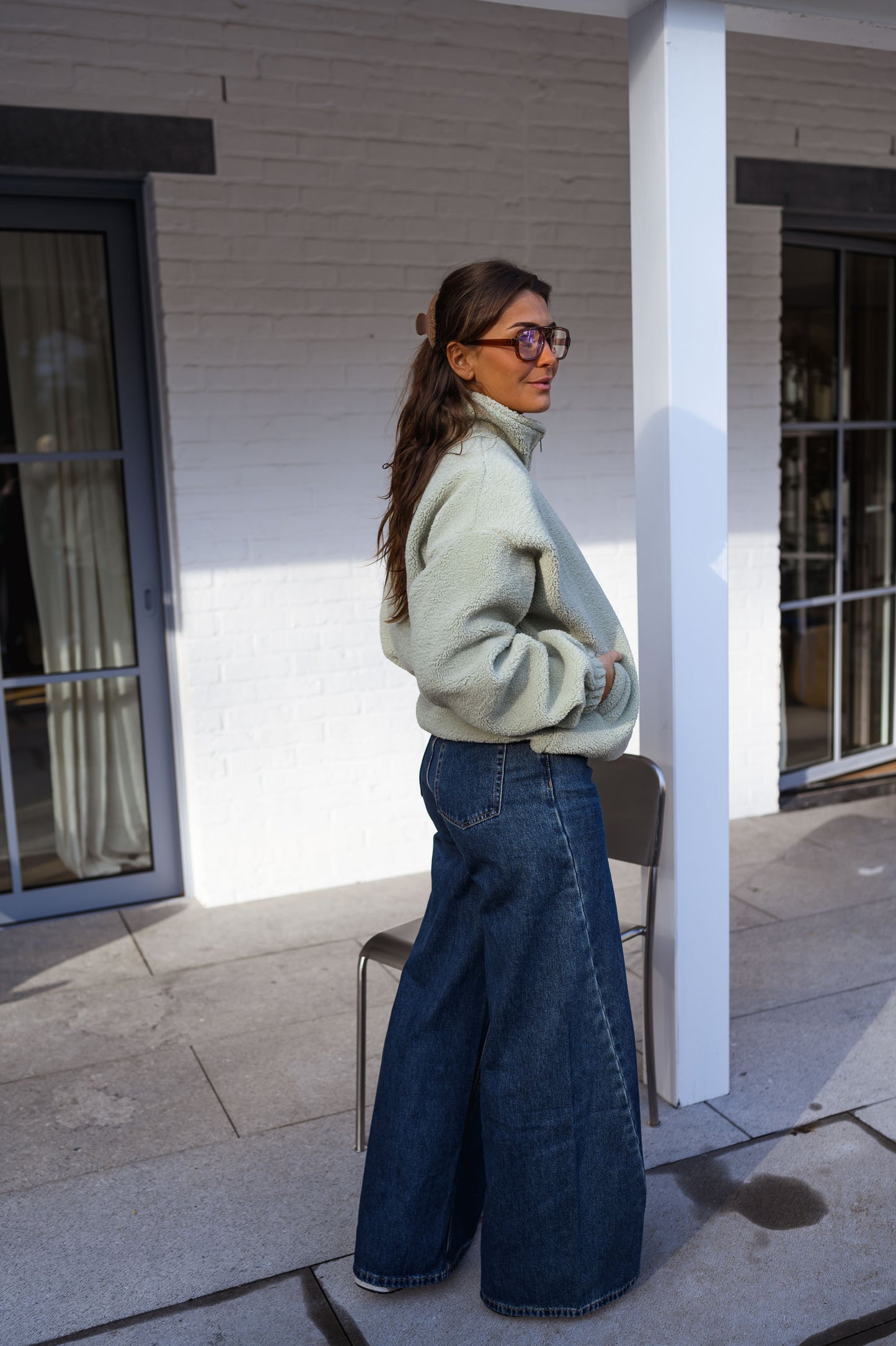 Green Ava Fleece Jacket