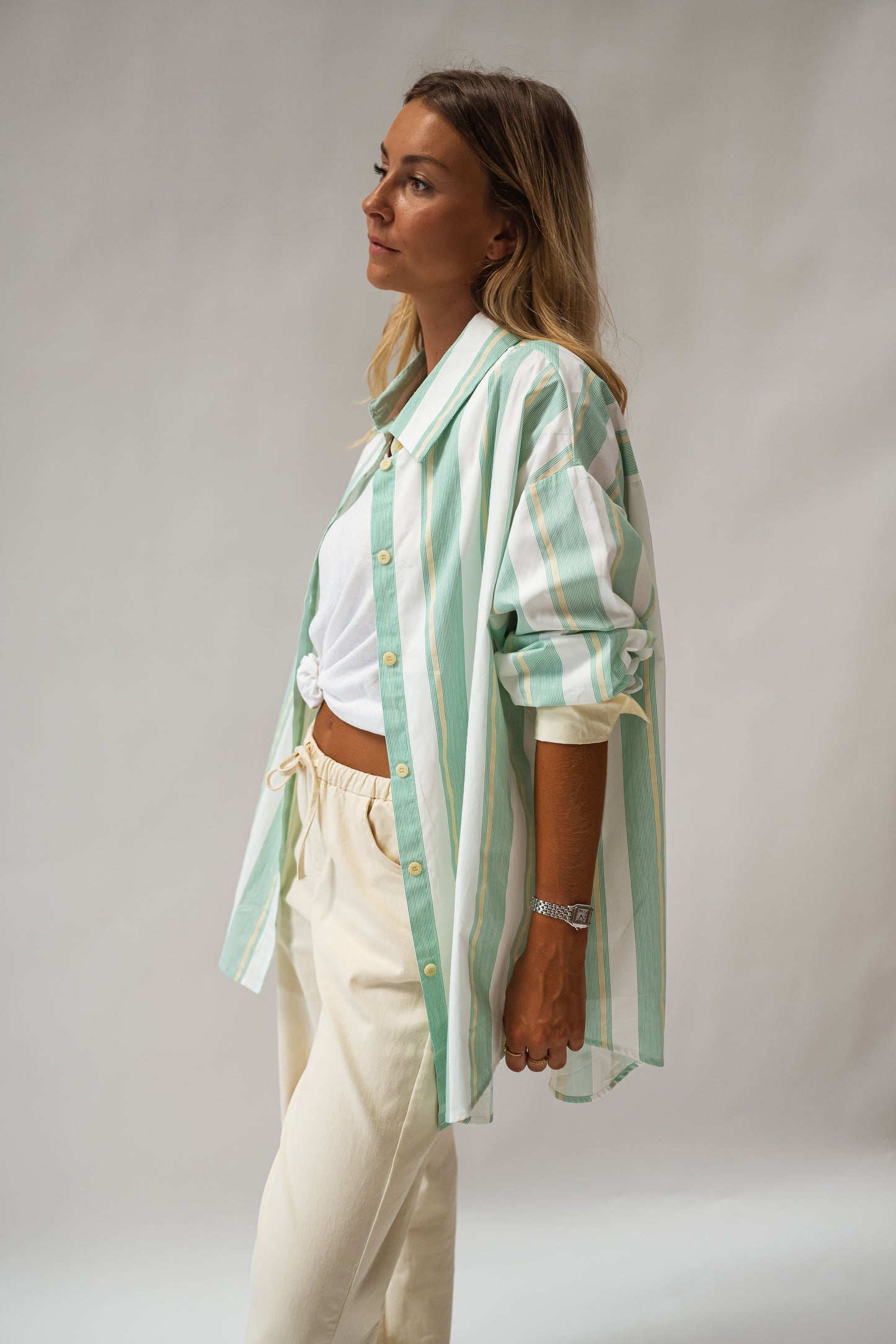 Green Striped Nais Shirt