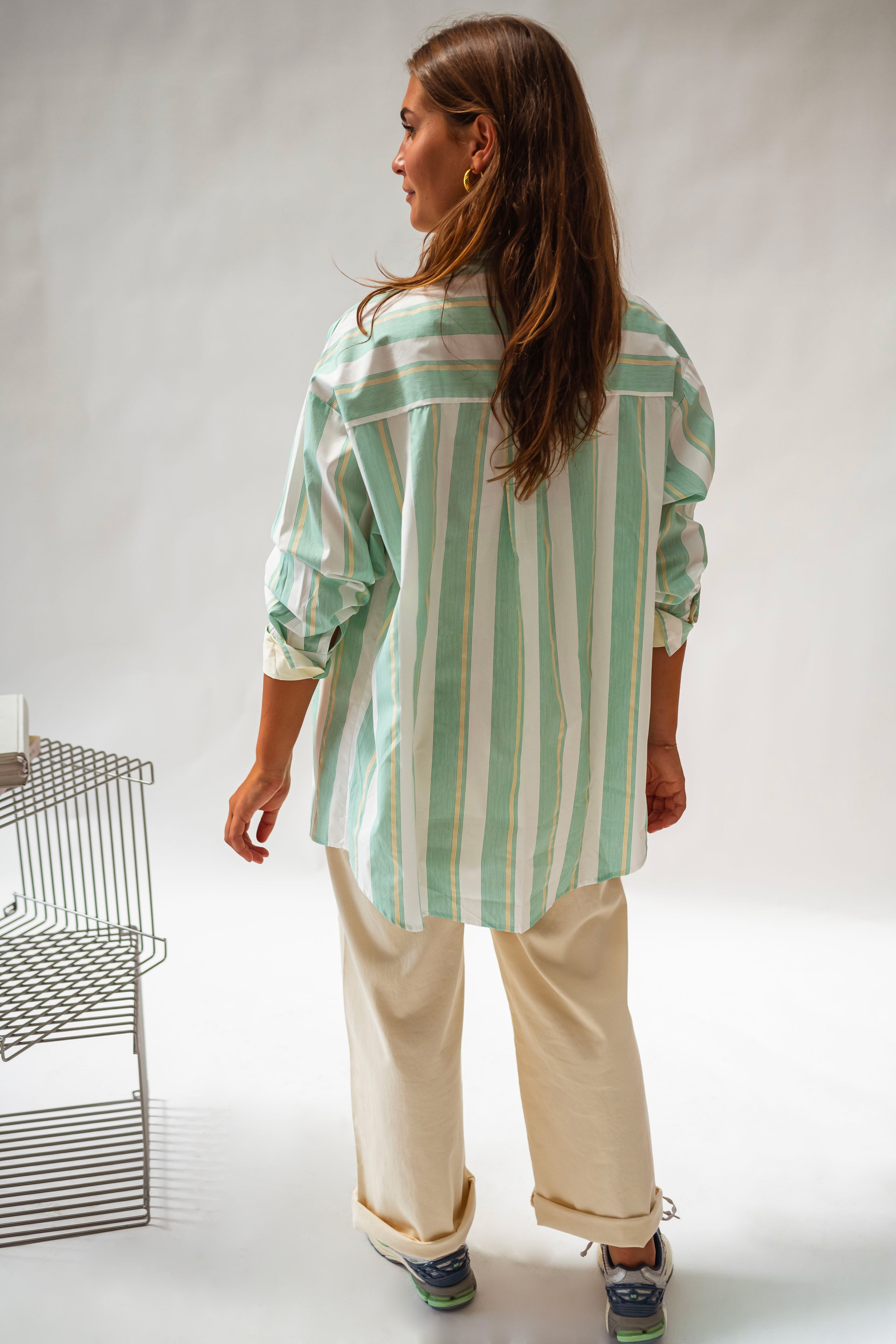 Green Striped Nais Shirt
